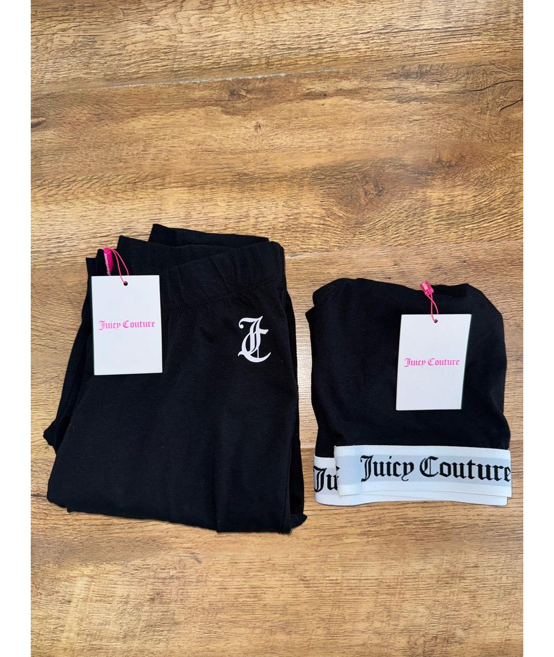 JUICY COUTURE Черная хлопко-эластановая пижама, фото 8