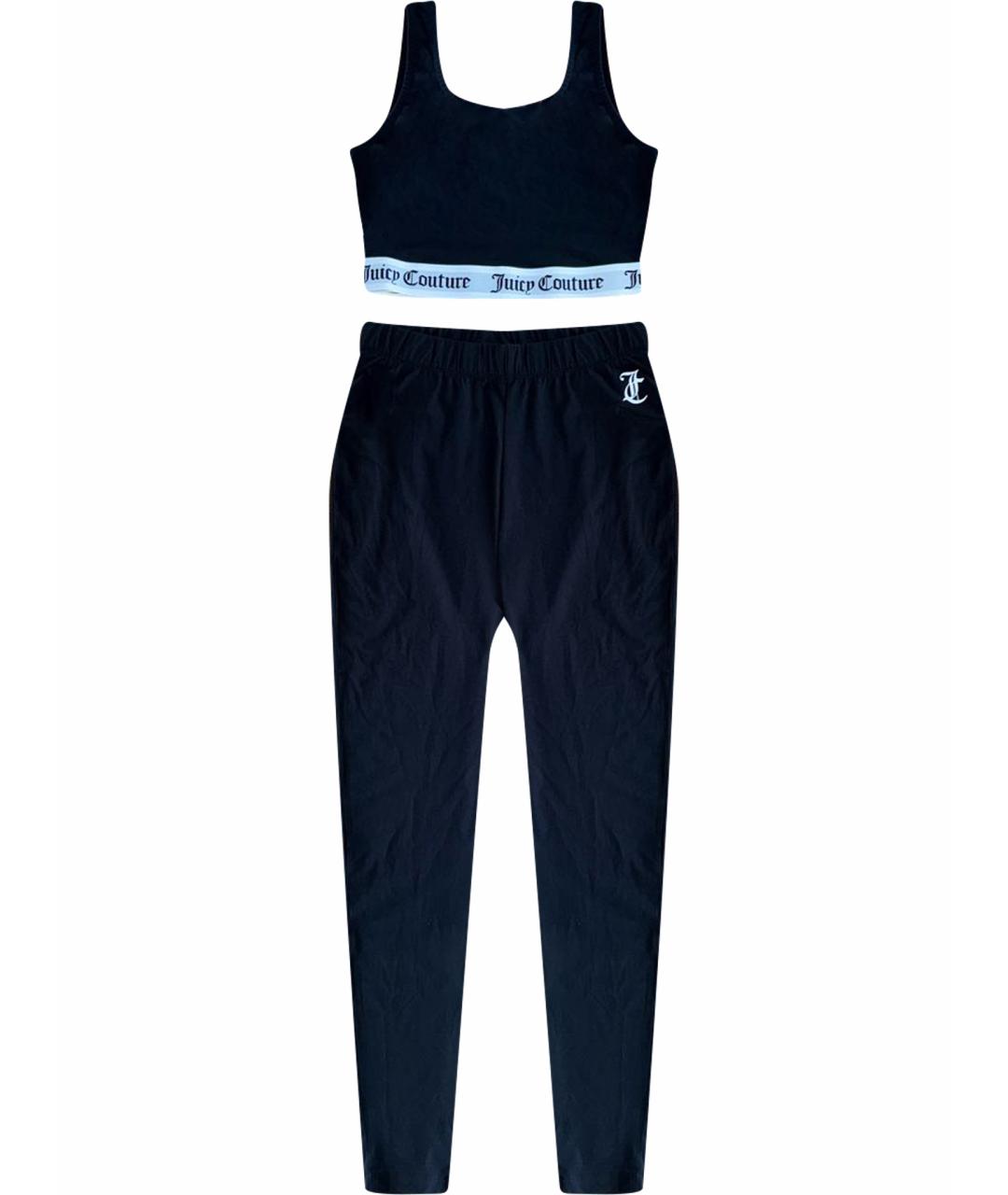 JUICY COUTURE Черная хлопко-эластановая пижама, фото 1