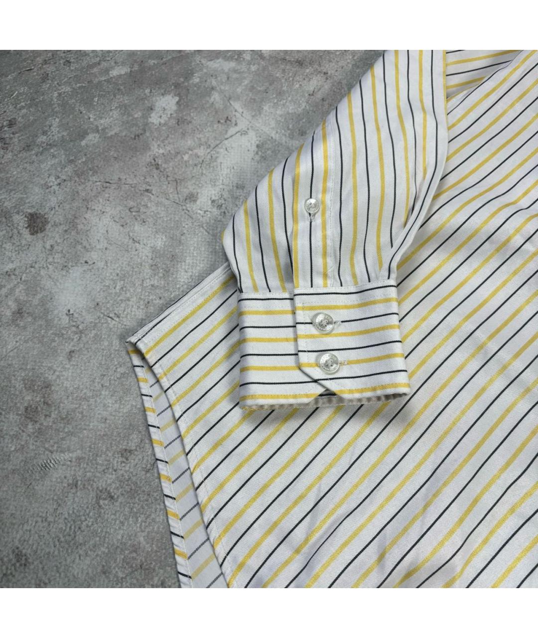ERMENEGILDO ZEGNA XXX Белая хлопковая классическая рубашка, фото 5