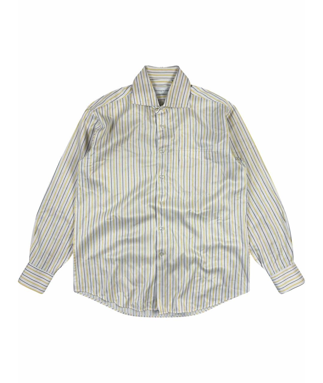 ERMENEGILDO ZEGNA XXX Белая хлопковая классическая рубашка, фото 1