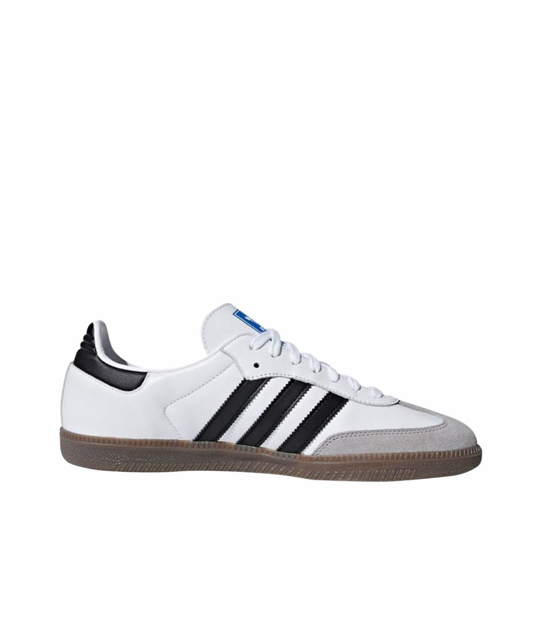 ADIDAS Белые кожаные кроссовки, фото 1