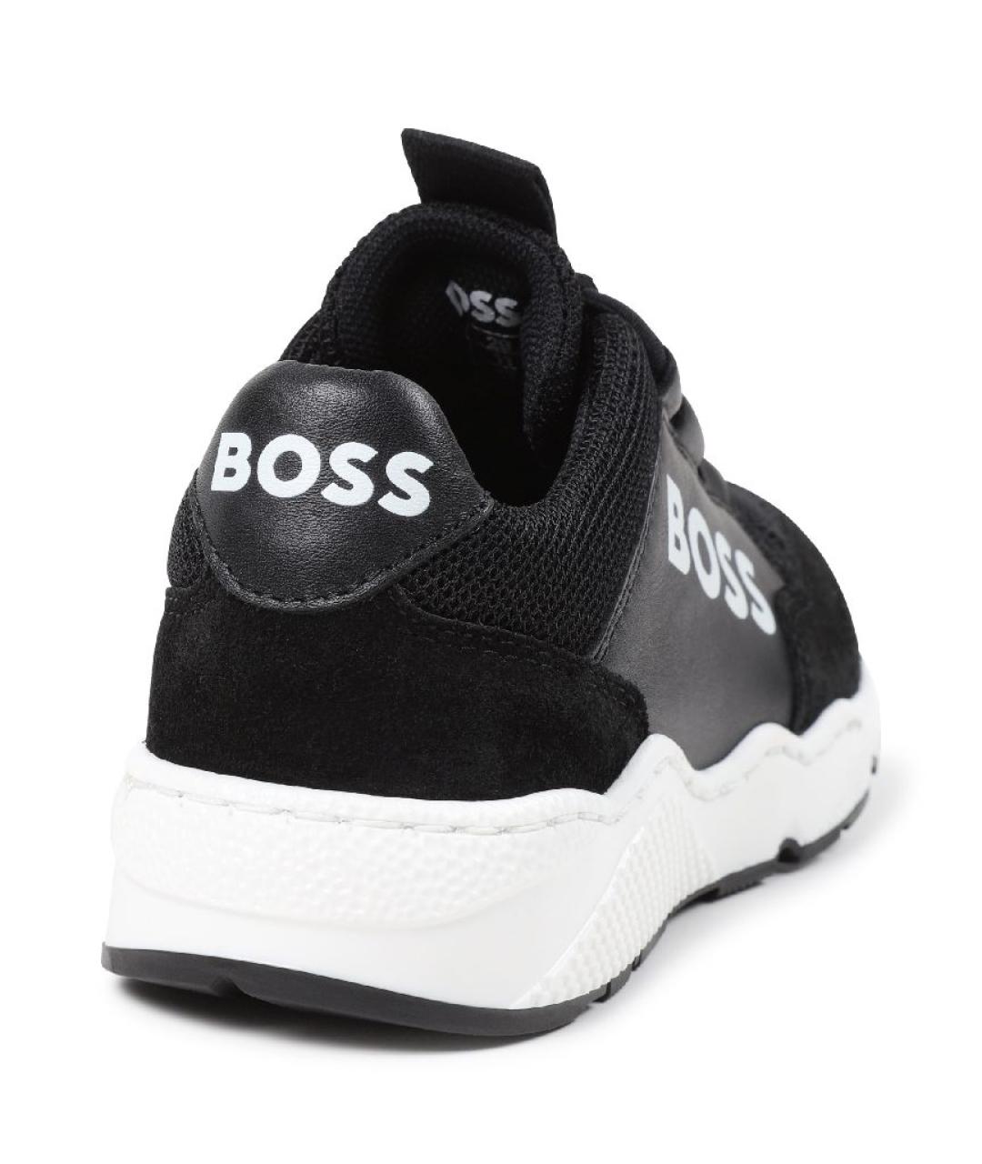 HUGO BOSS Черные текстильные кеды, фото 3