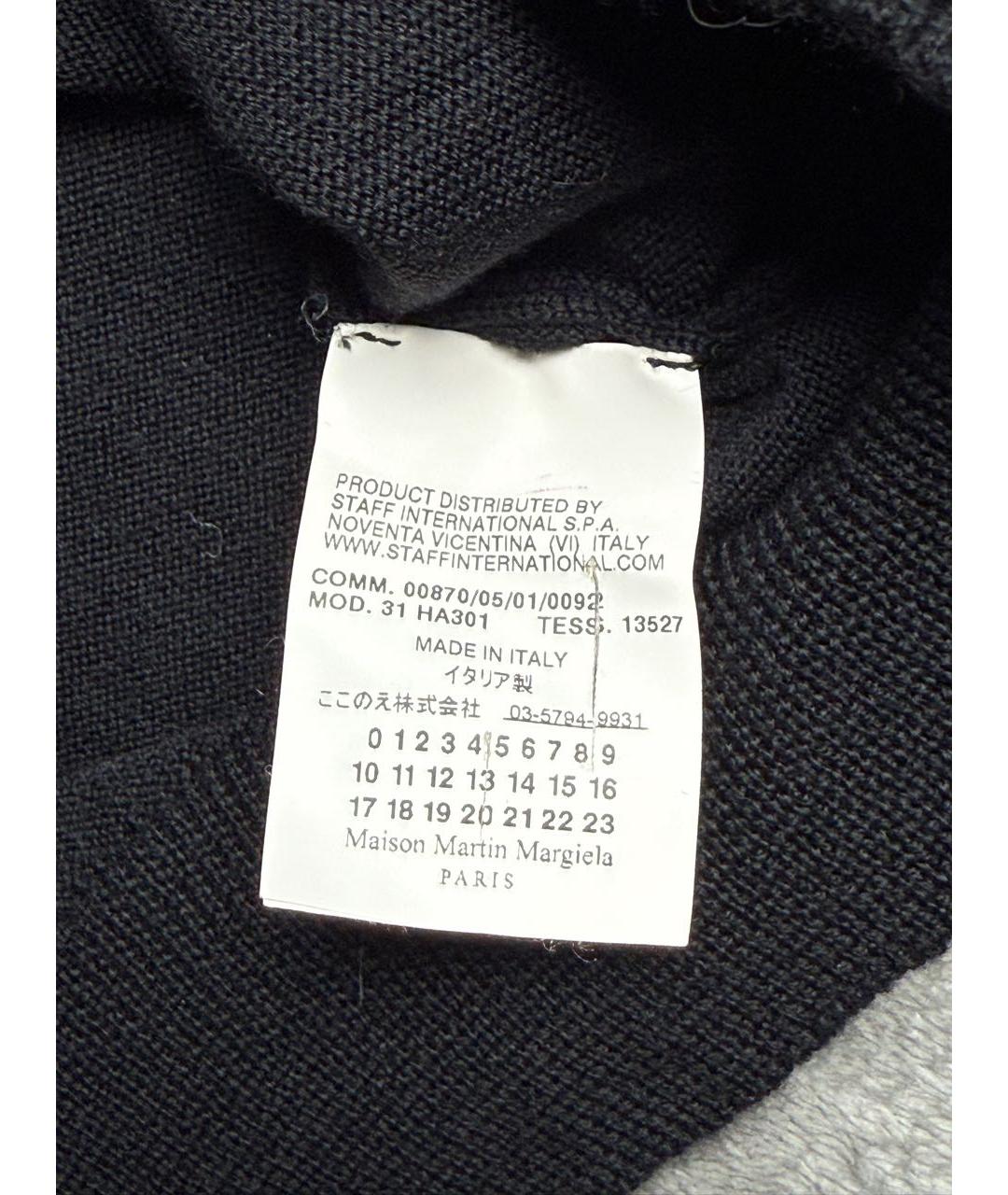MAISON MARGIELA Черный шерстяной джемпер / свитер, фото 5