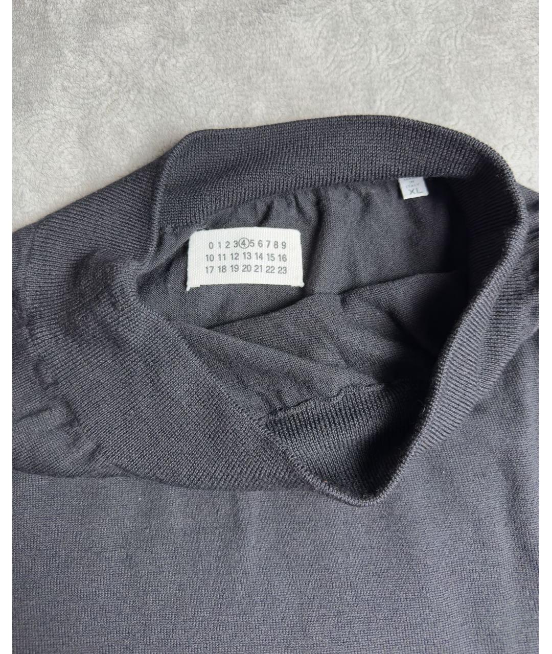 MAISON MARGIELA Черный шерстяной джемпер / свитер, фото 4
