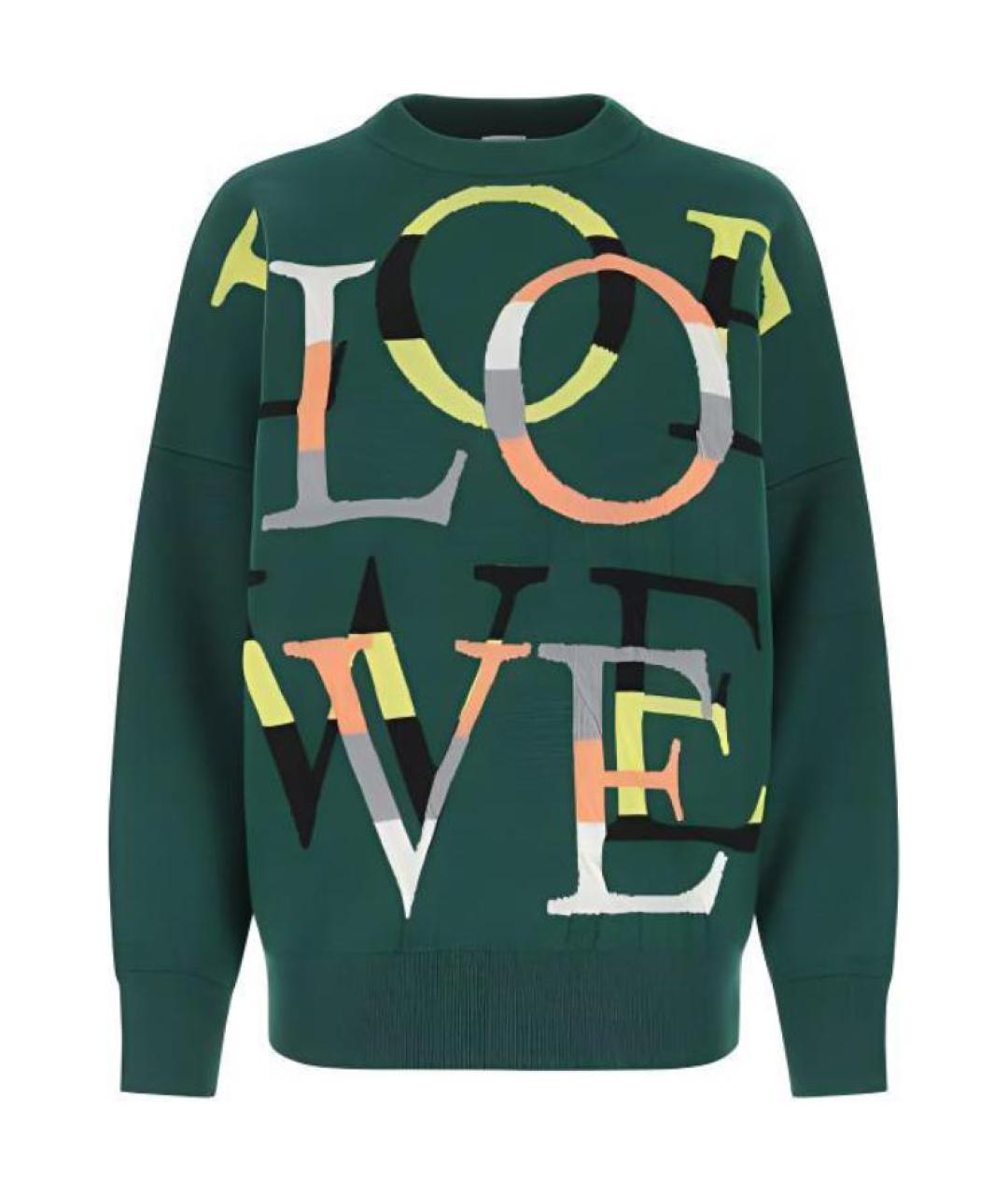 LOEWE Зеленый джемпер / свитер, фото 1