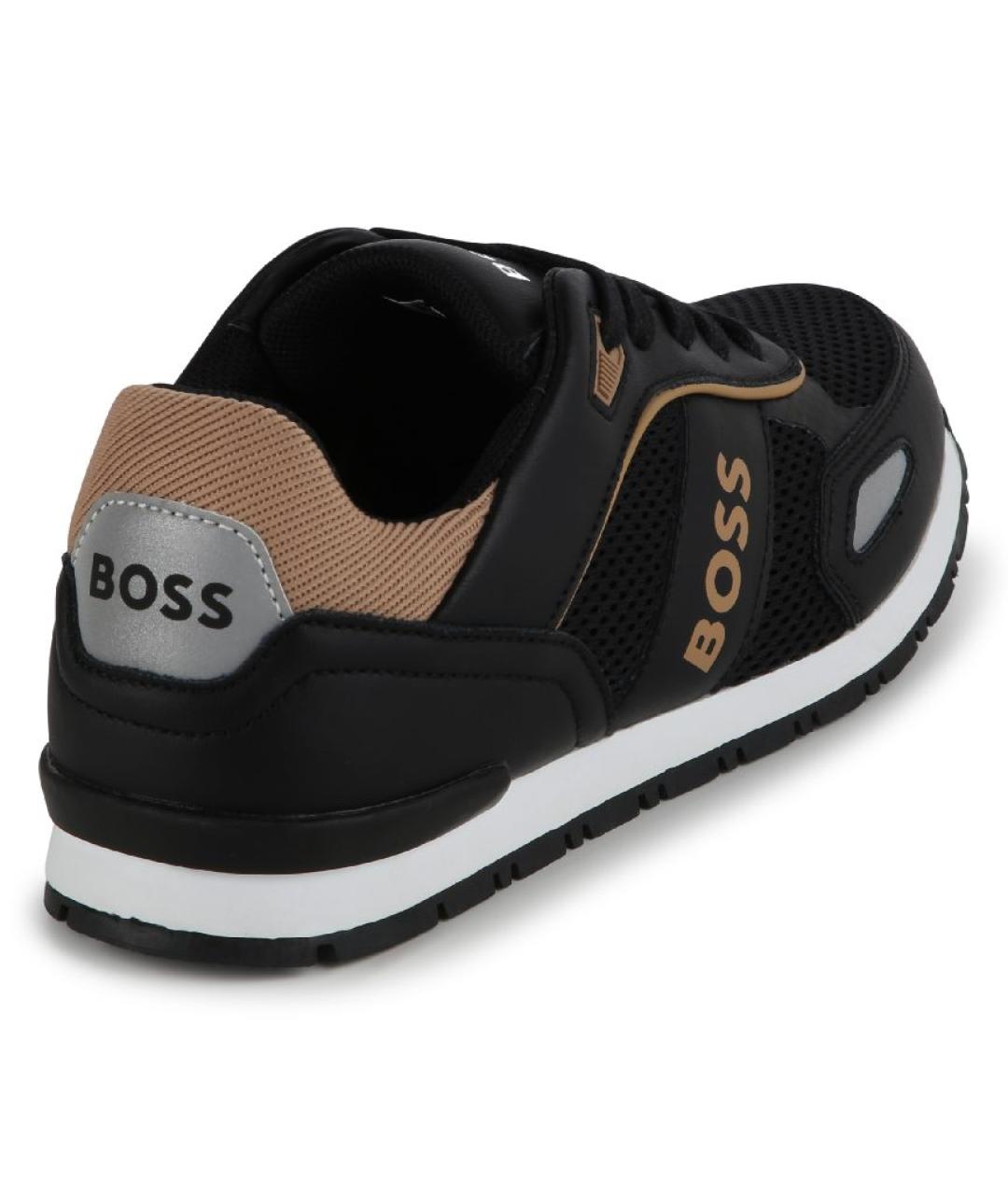 HUGO BOSS Черные текстильные кеды, фото 3