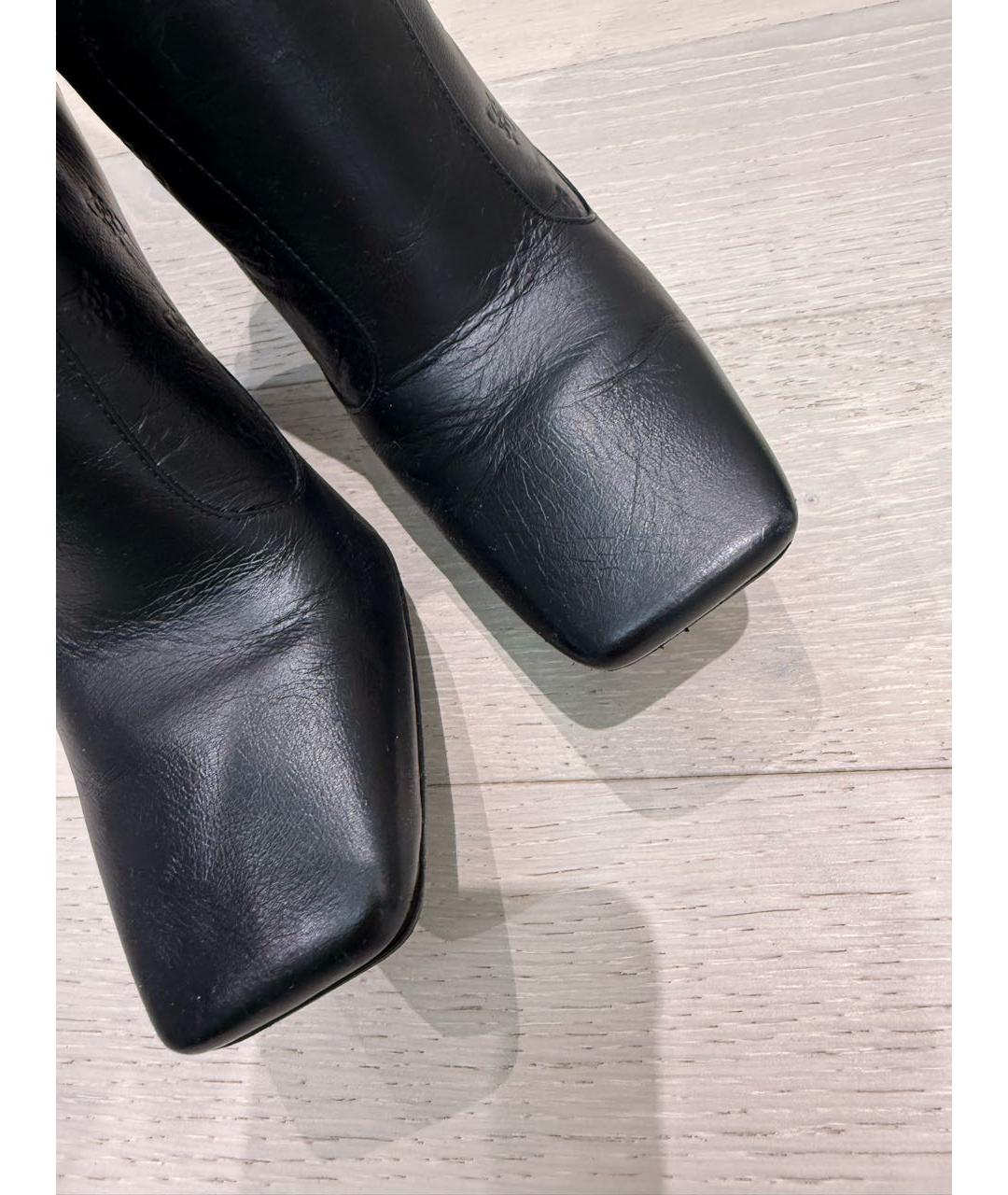 FENDI Черные кожаные сапоги, фото 3