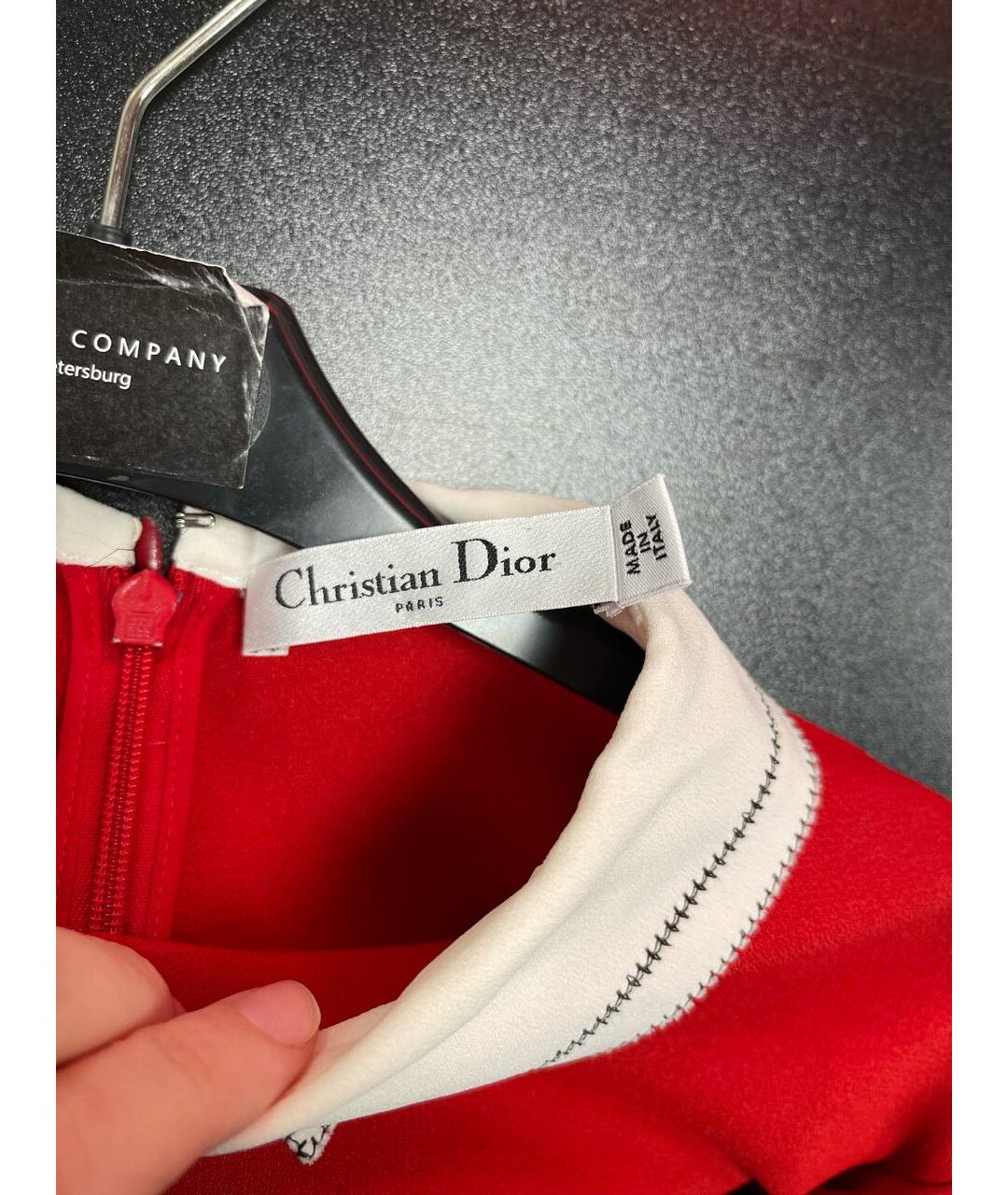 CHRISTIAN DIOR Красное платье, фото 3