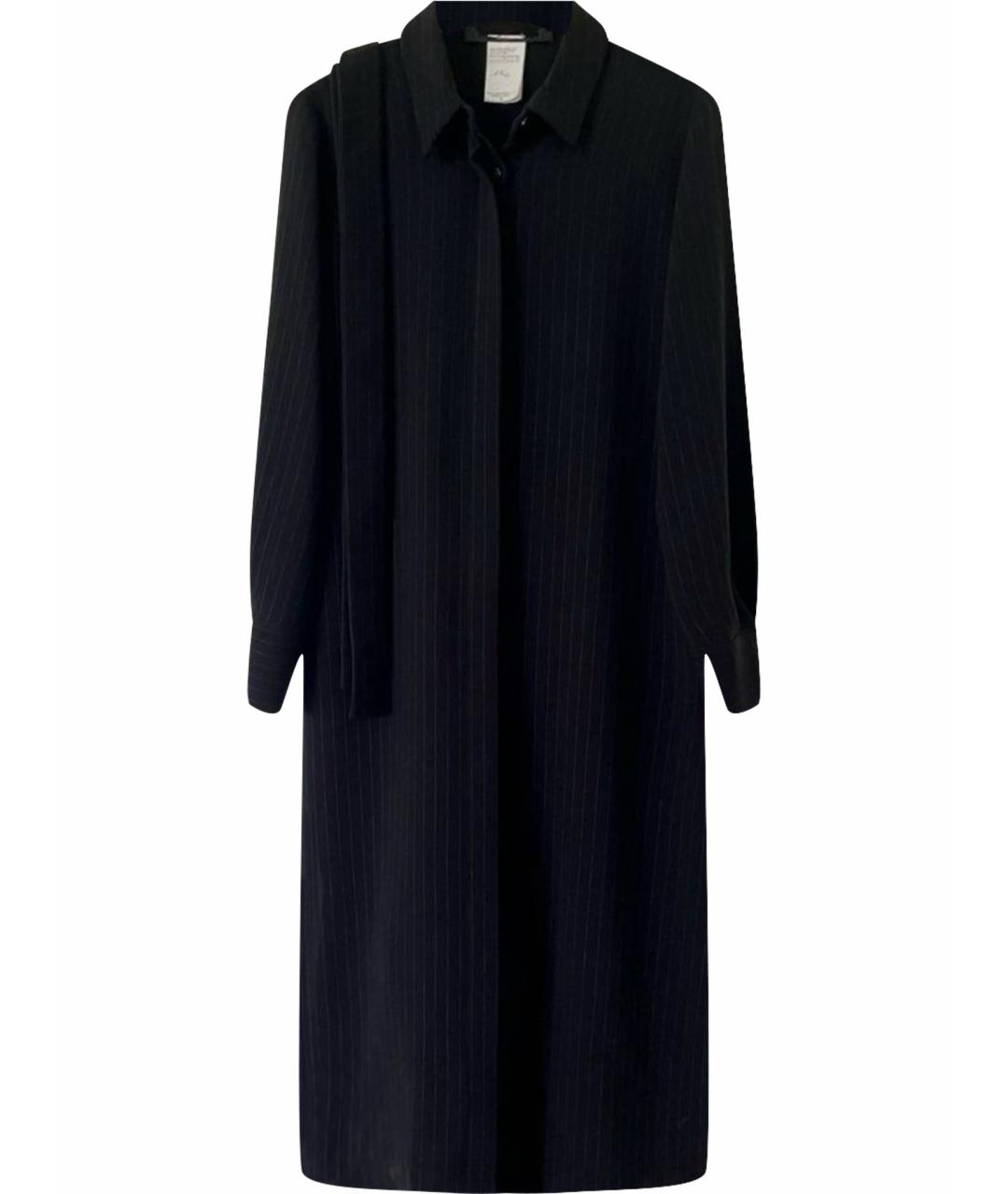 MAX MARA Черное полиэстеровое повседневное платье, фото 1