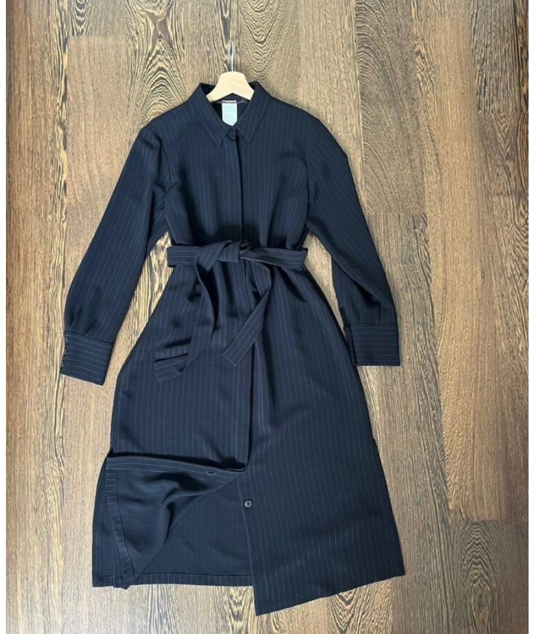 MAX MARA Черное полиэстеровое повседневное платье, фото 2