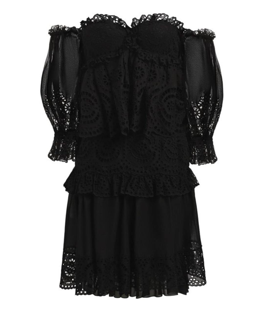 TOM FORD Черное хлопковое коктейльное платье, фото 4