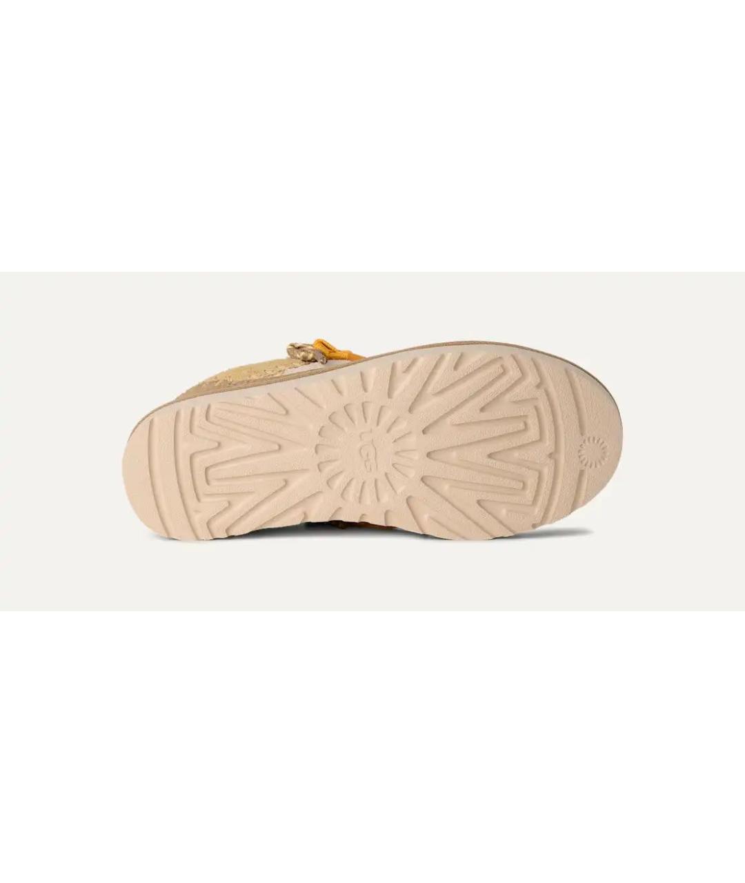 UGG AUSTRALIA Бежевые замшевые ботинки, фото 6