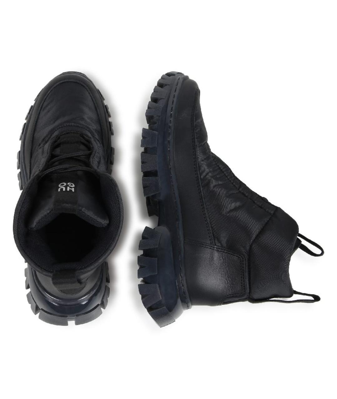 HUGO Черные текстильные ботинки, фото 4