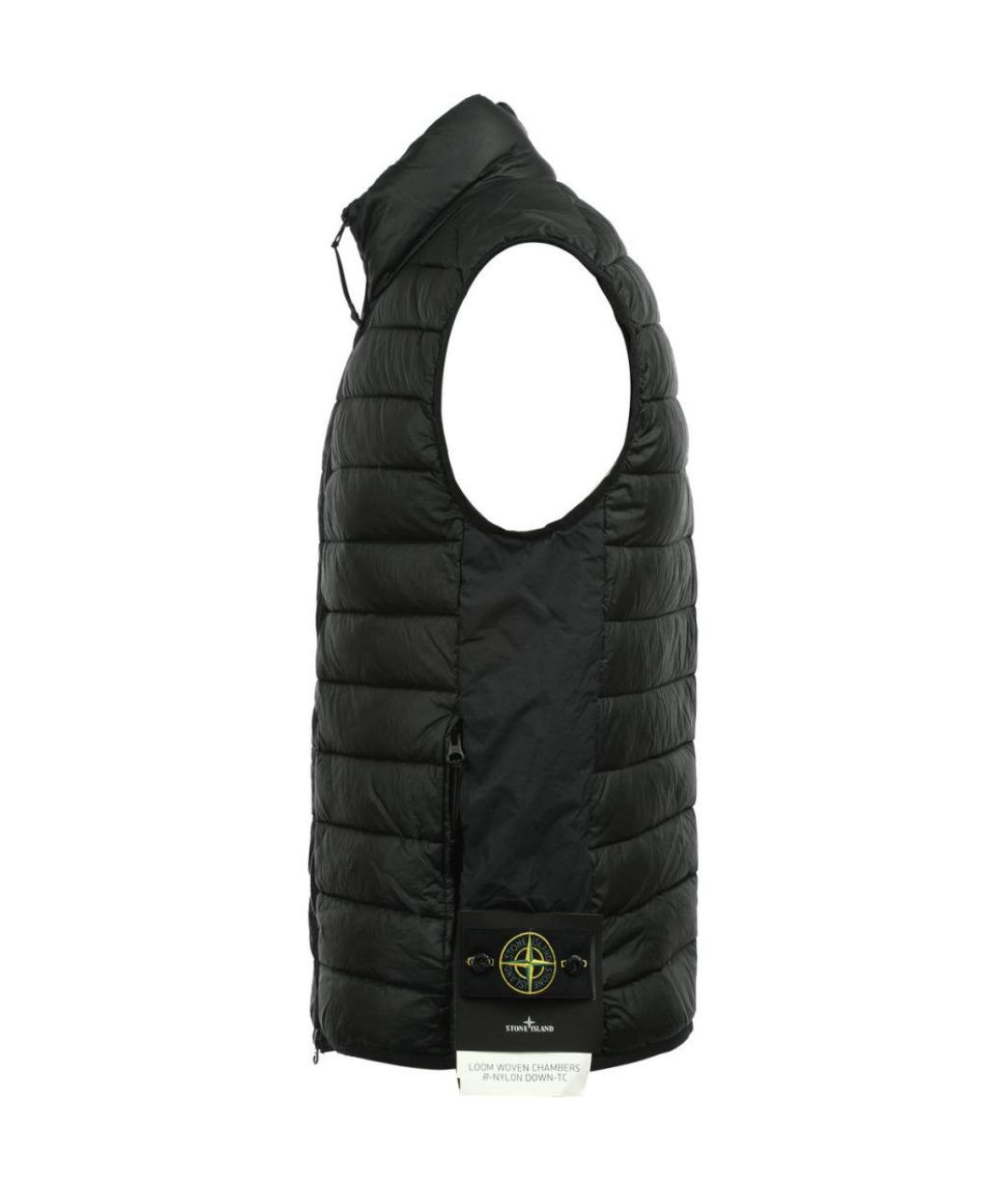STONE ISLAND Черный жилет, фото 3