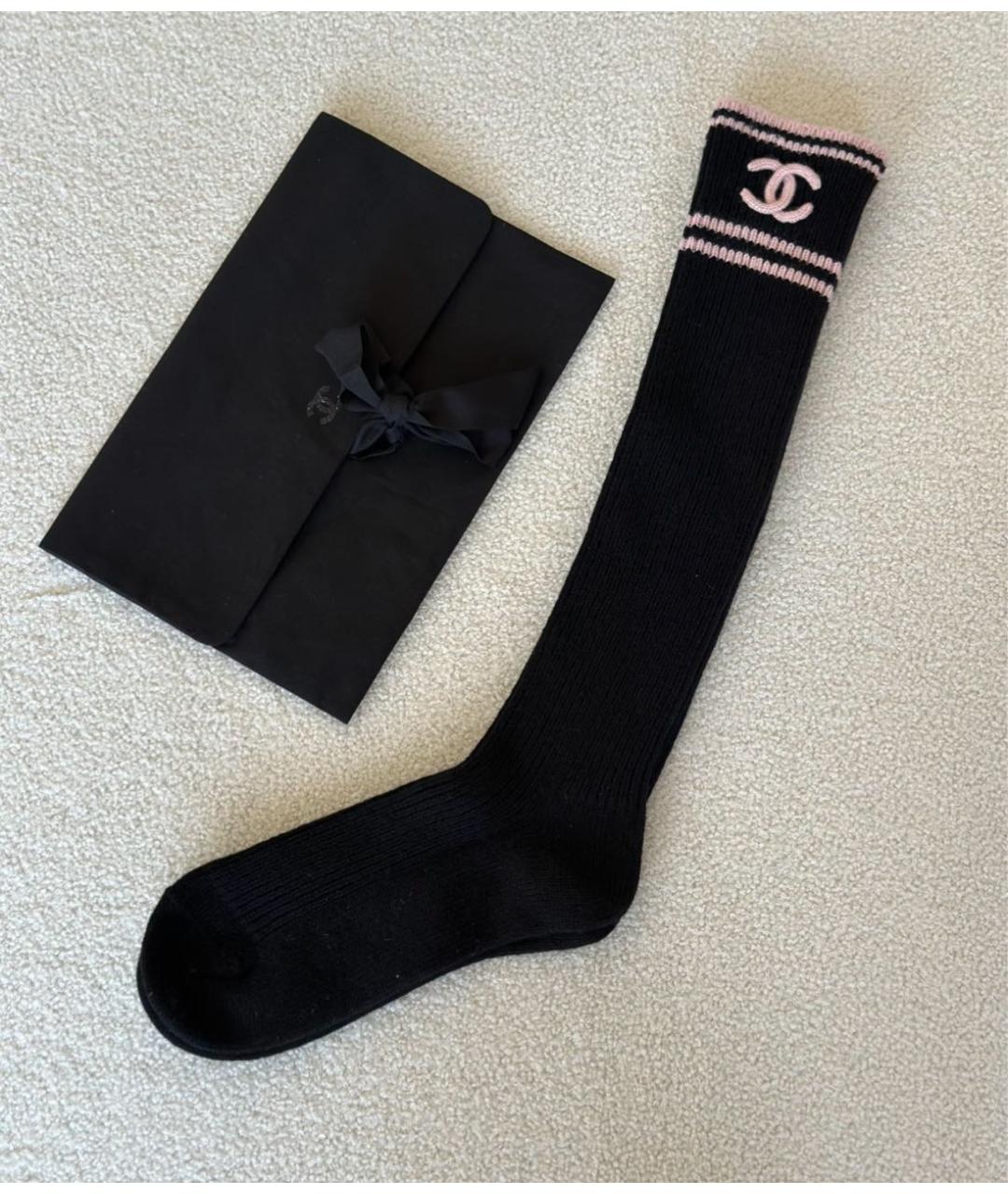CHANEL Черные носки, чулки и колготы, фото 5