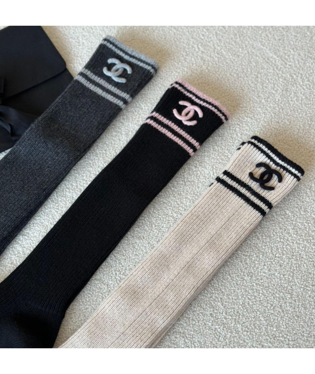 CHANEL Черные носки, чулки и колготы, фото 4
