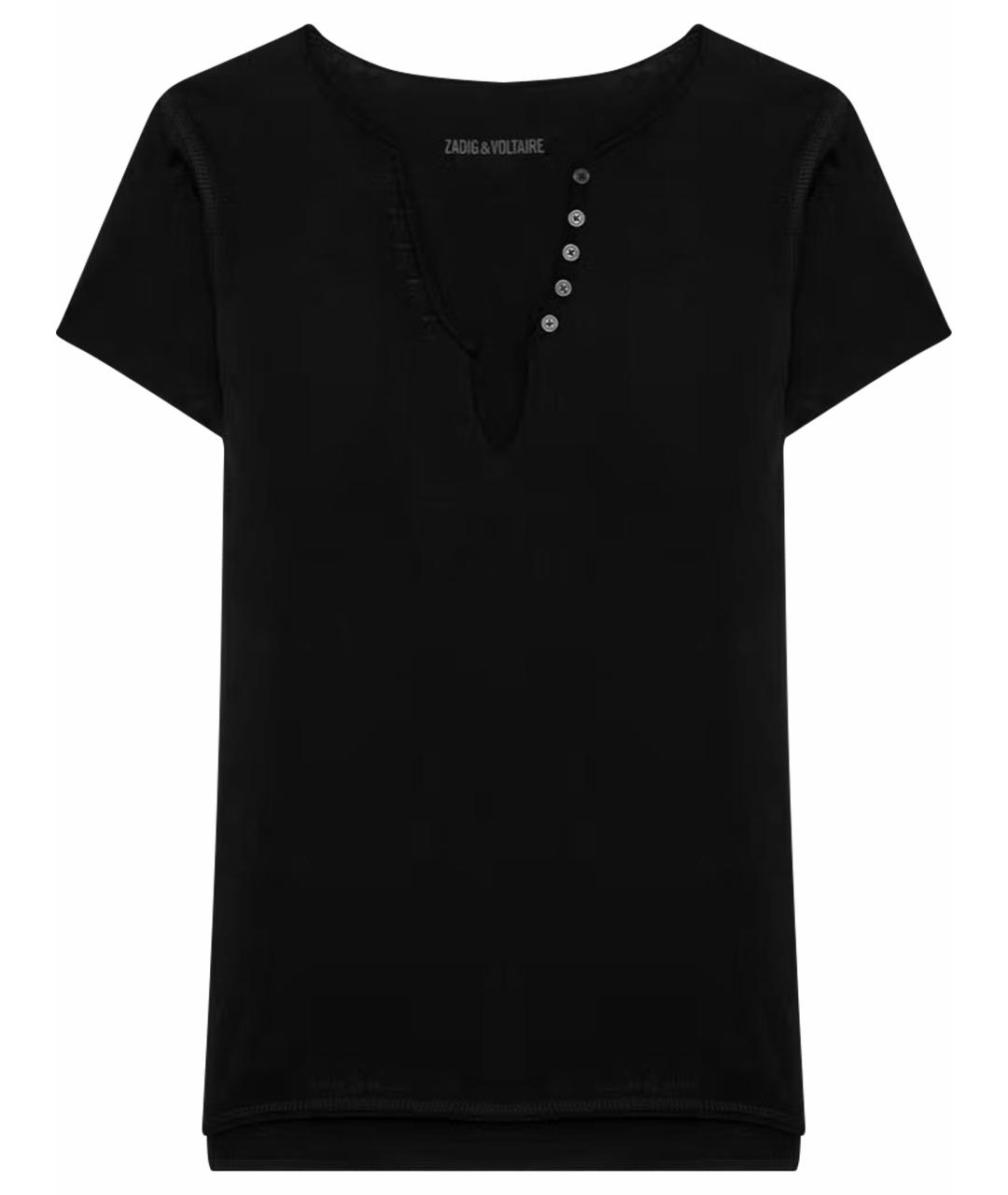 ZADIG & VOLTAIRE Черная хлопковая футболка, фото 1