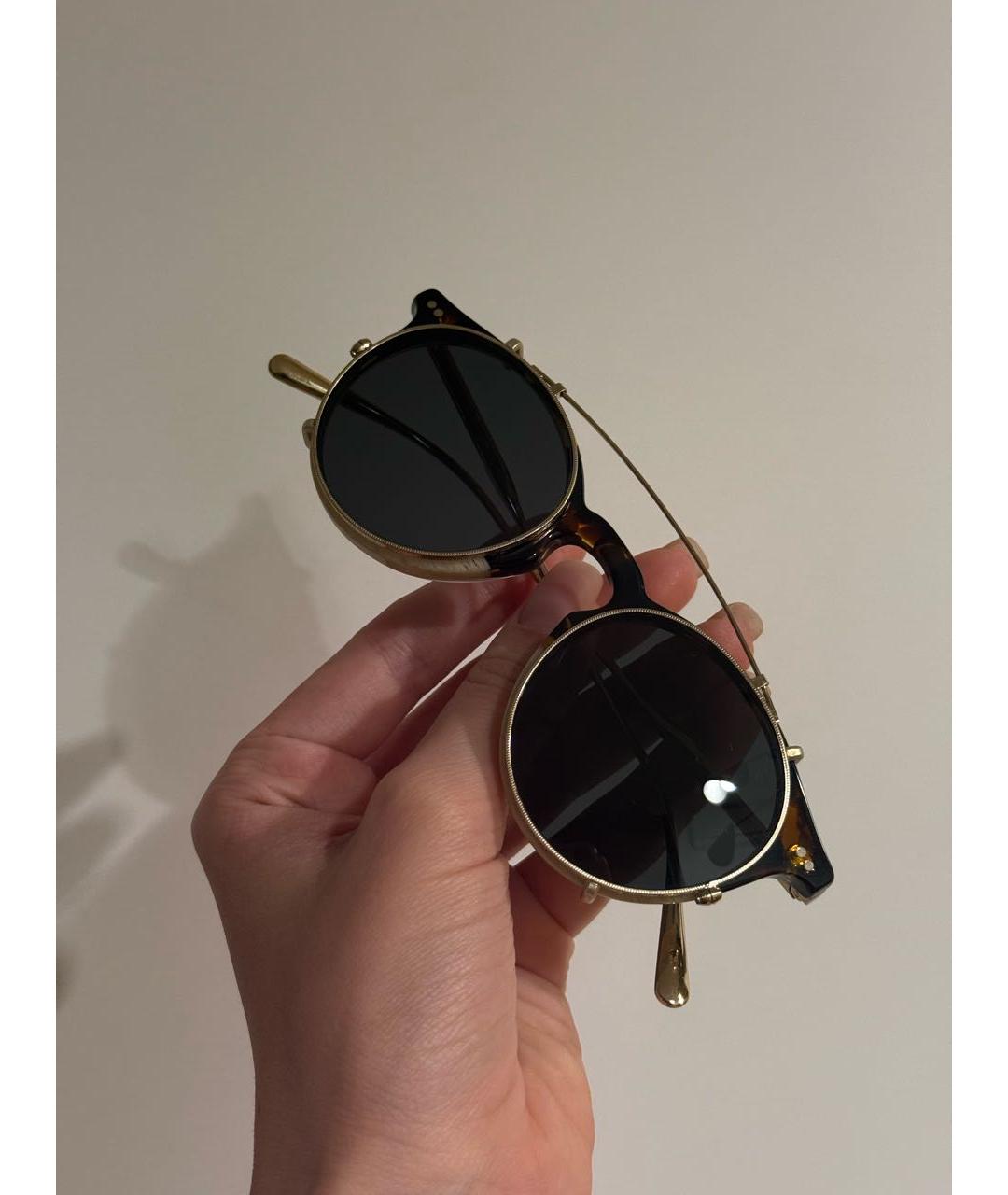 BRUNELLO CUCINELLI Коричневые солнцезащитные очки, фото 2