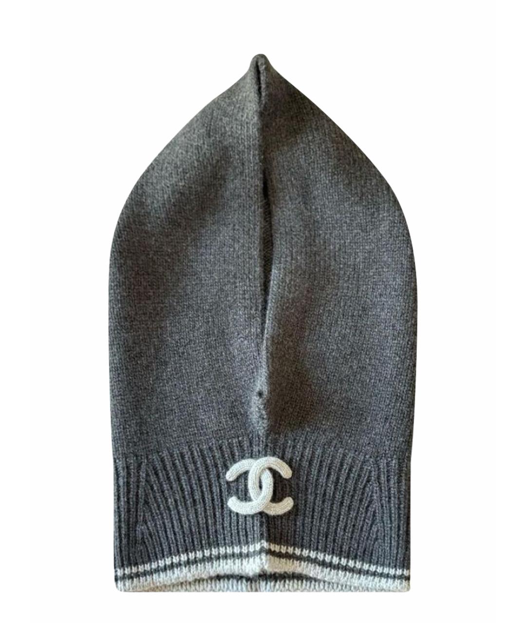 CHANEL Антрацитовый капюшон, фото 1