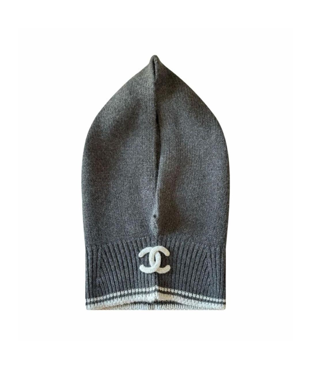 CHANEL Антрацитовый капюшон, фото 4