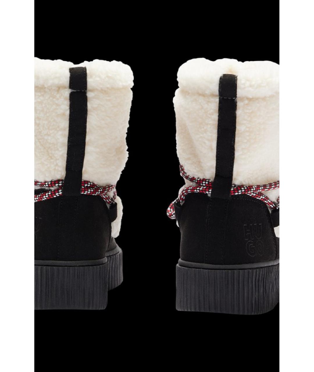 HUGO Белые текстильные сапоги, фото 3