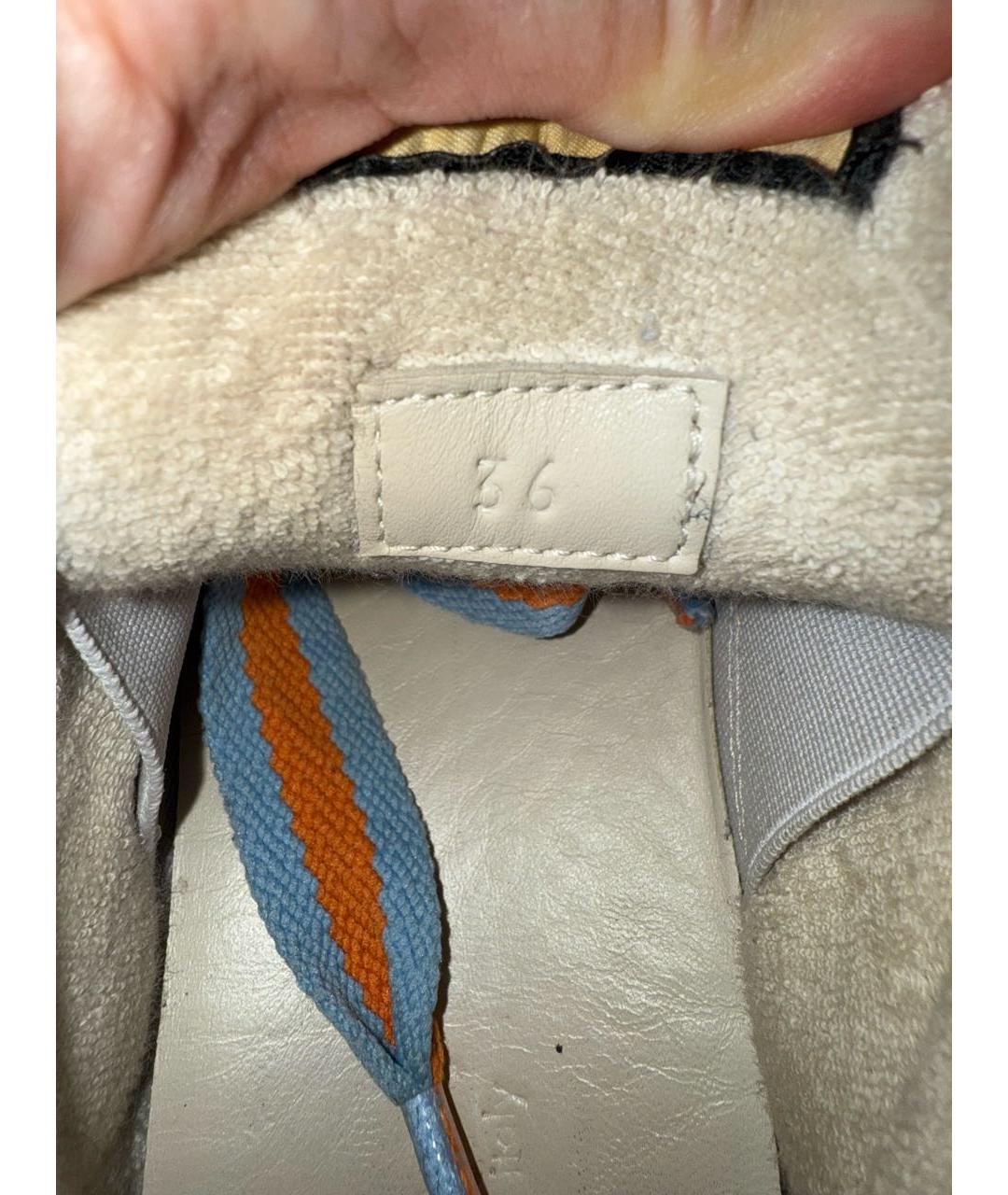 GUCCI Мульти кожаные кроссовки, фото 5