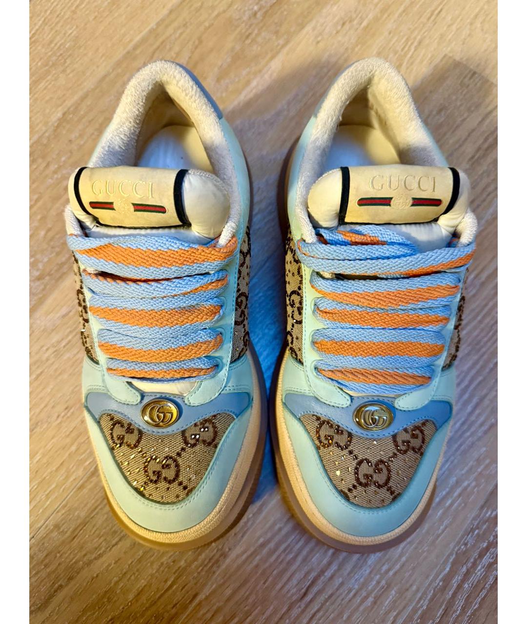GUCCI Мульти кожаные кроссовки, фото 2