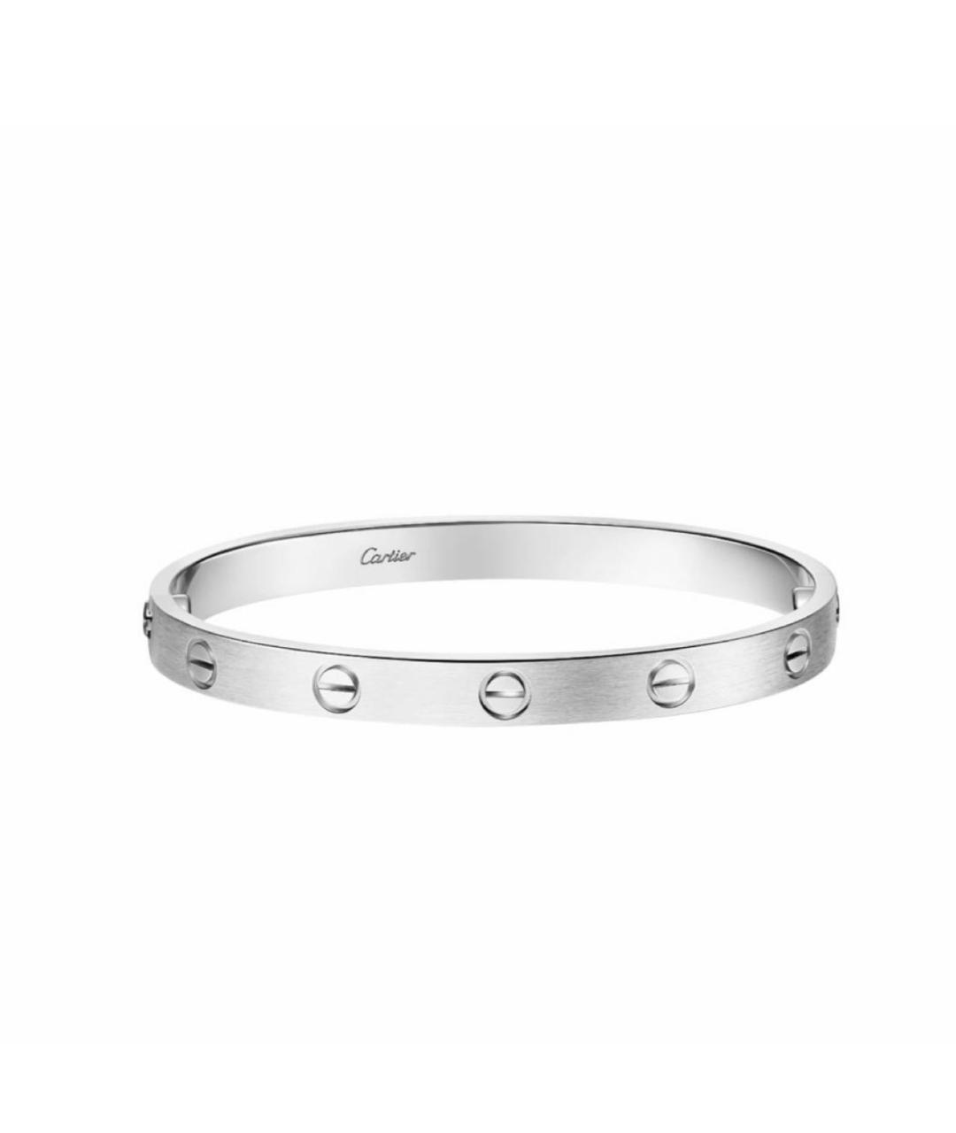CARTIER Серебрянный браслет из белого золота, фото 5