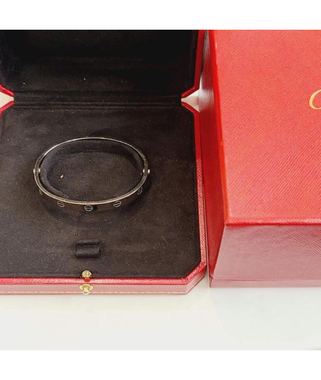 CARTIER Серебрянный браслет из белого золота, фото 4
