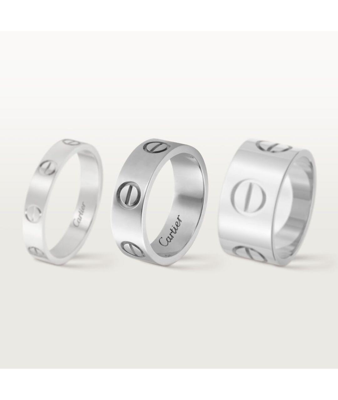 CARTIER Серебряное кольцо из белого золота, фото 5