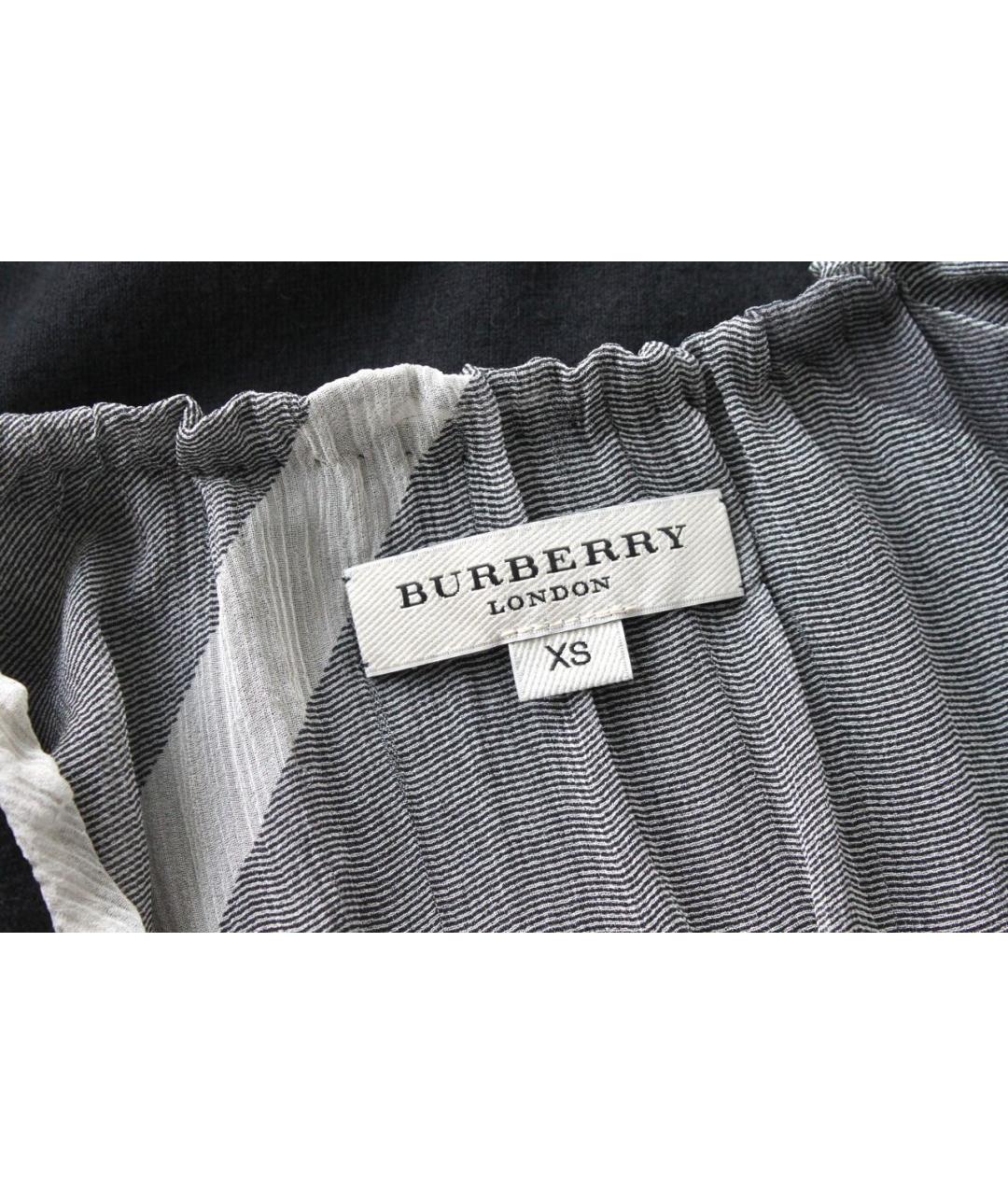 BURBERRY Черный шелковый кардиган, фото 5