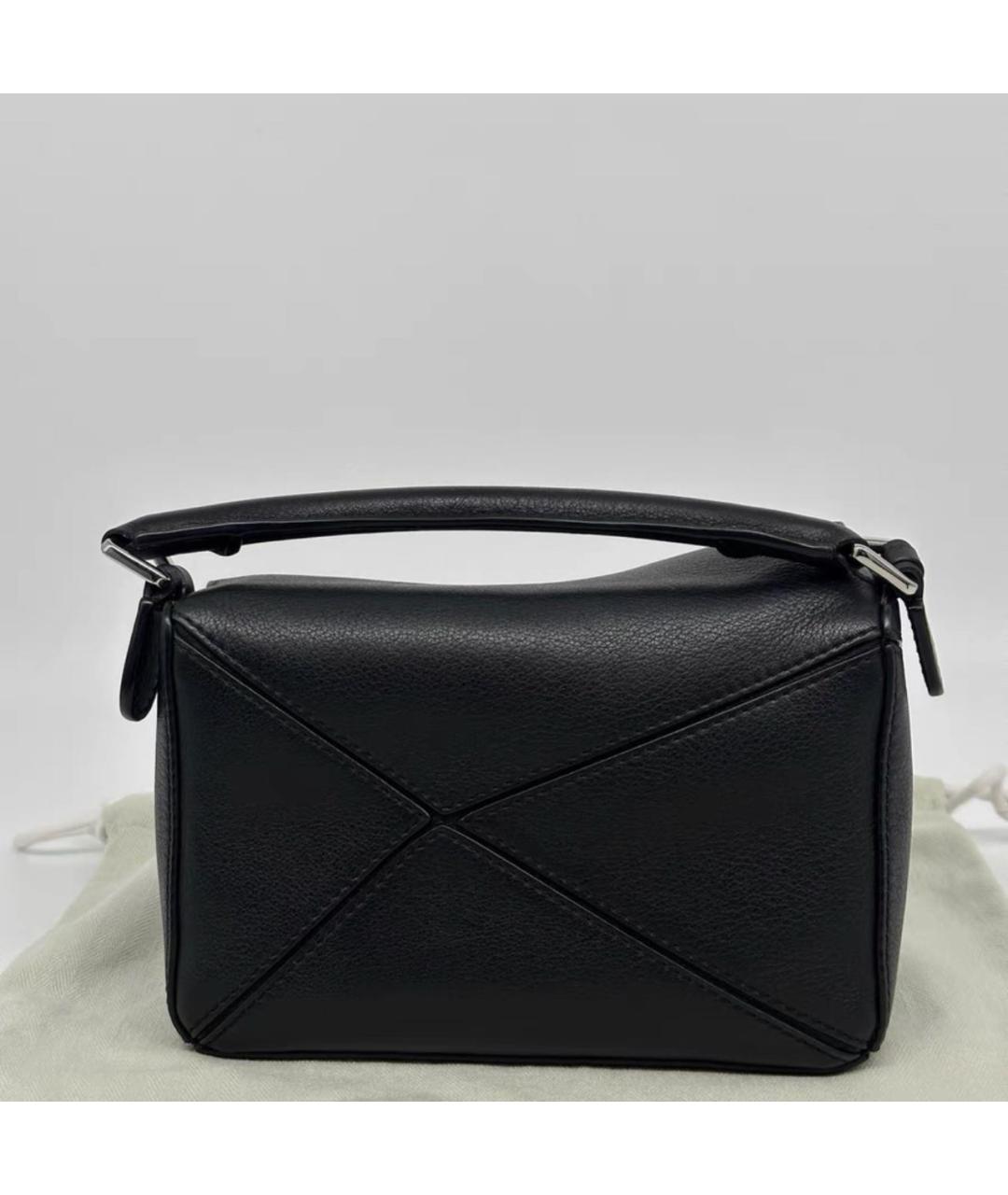 LOEWE Черная кожаная сумка через плечо, фото 3