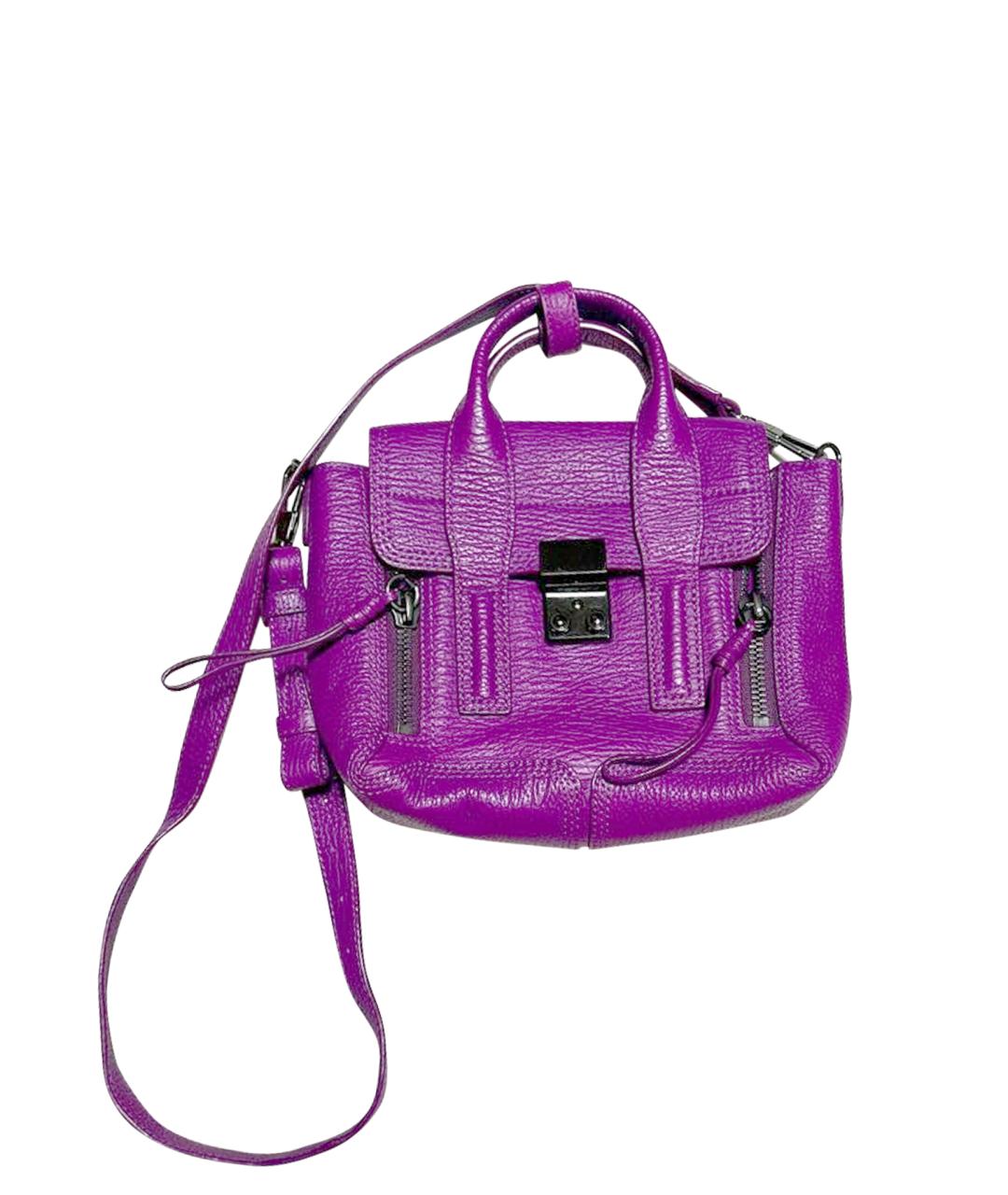 3.1 PHILLIP LIM Фиолетовая кожаная сумка через плечо, фото 1