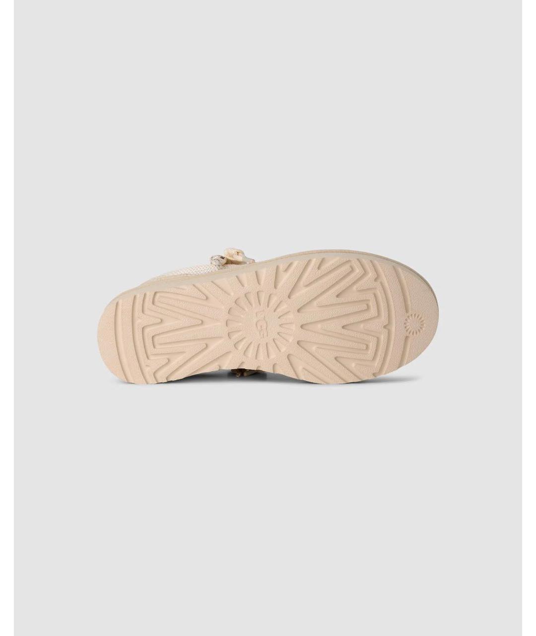 UGG AUSTRALIA Бежевые замшевые ботинки, фото 6