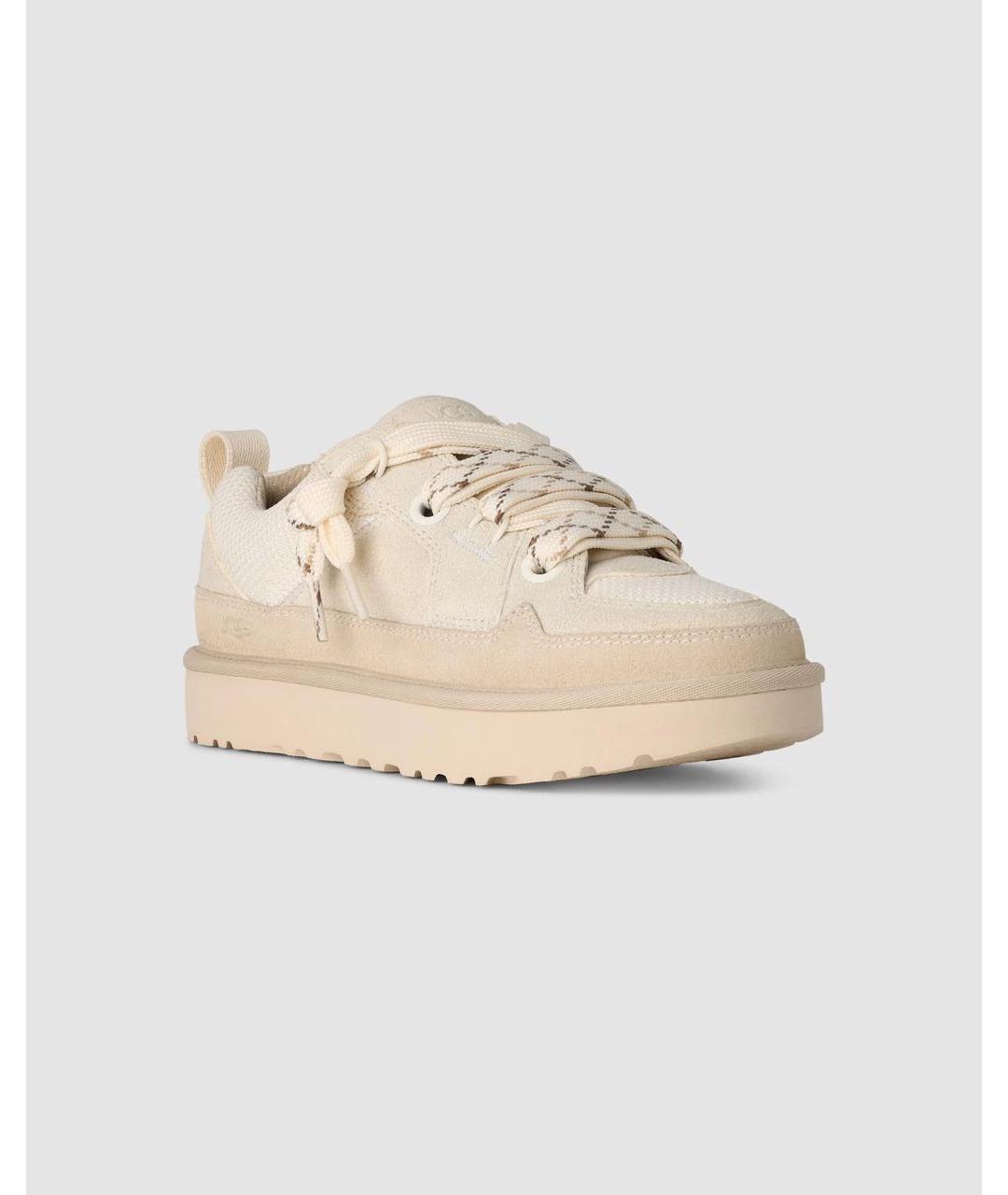 UGG AUSTRALIA Бежевые замшевые ботинки, фото 2