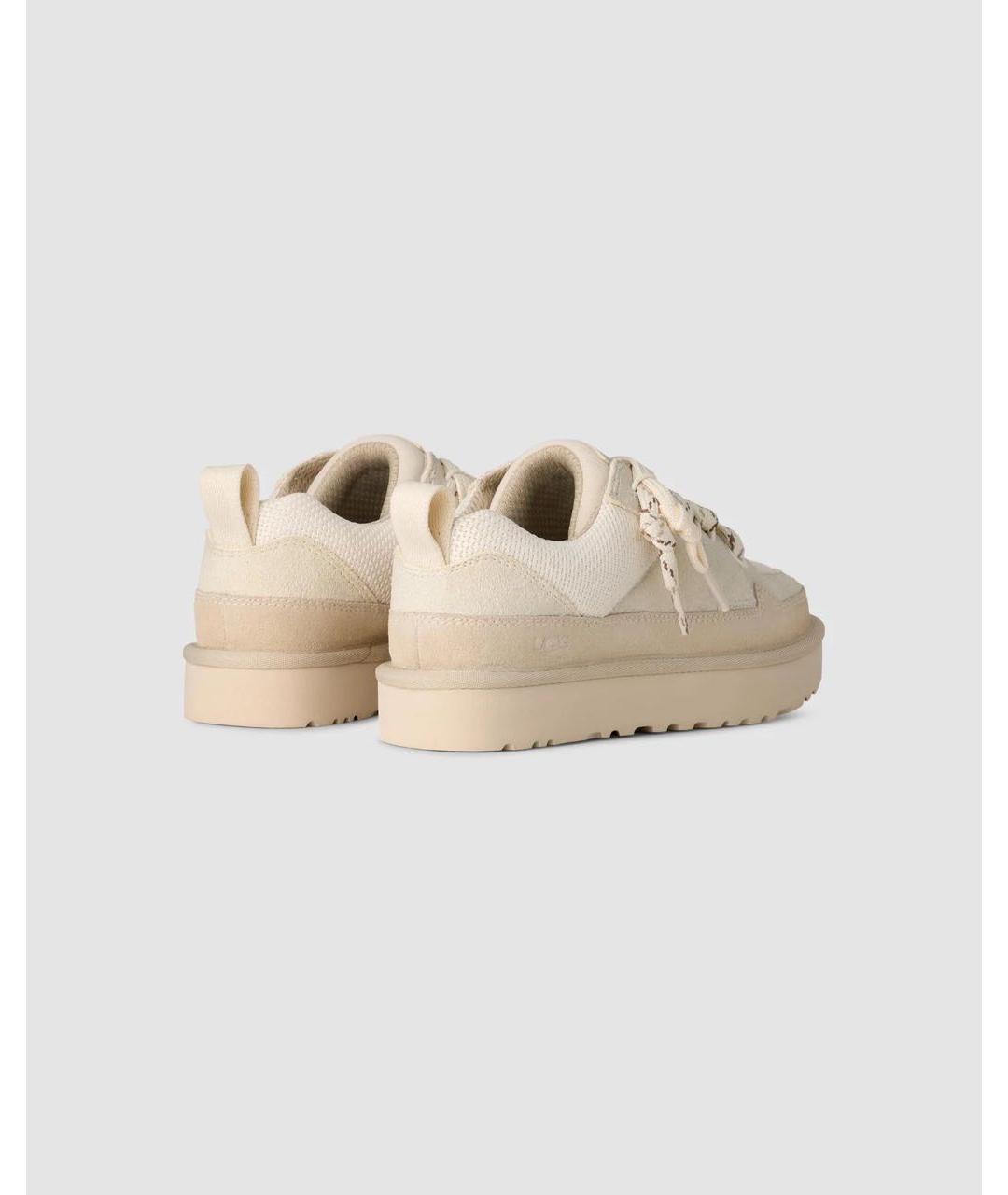 UGG AUSTRALIA Бежевые замшевые ботинки, фото 4