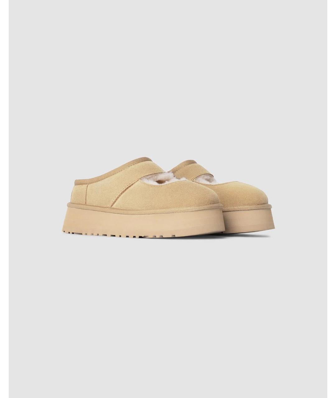 UGG AUSTRALIA Бежевые замшевые ботинки, фото 2