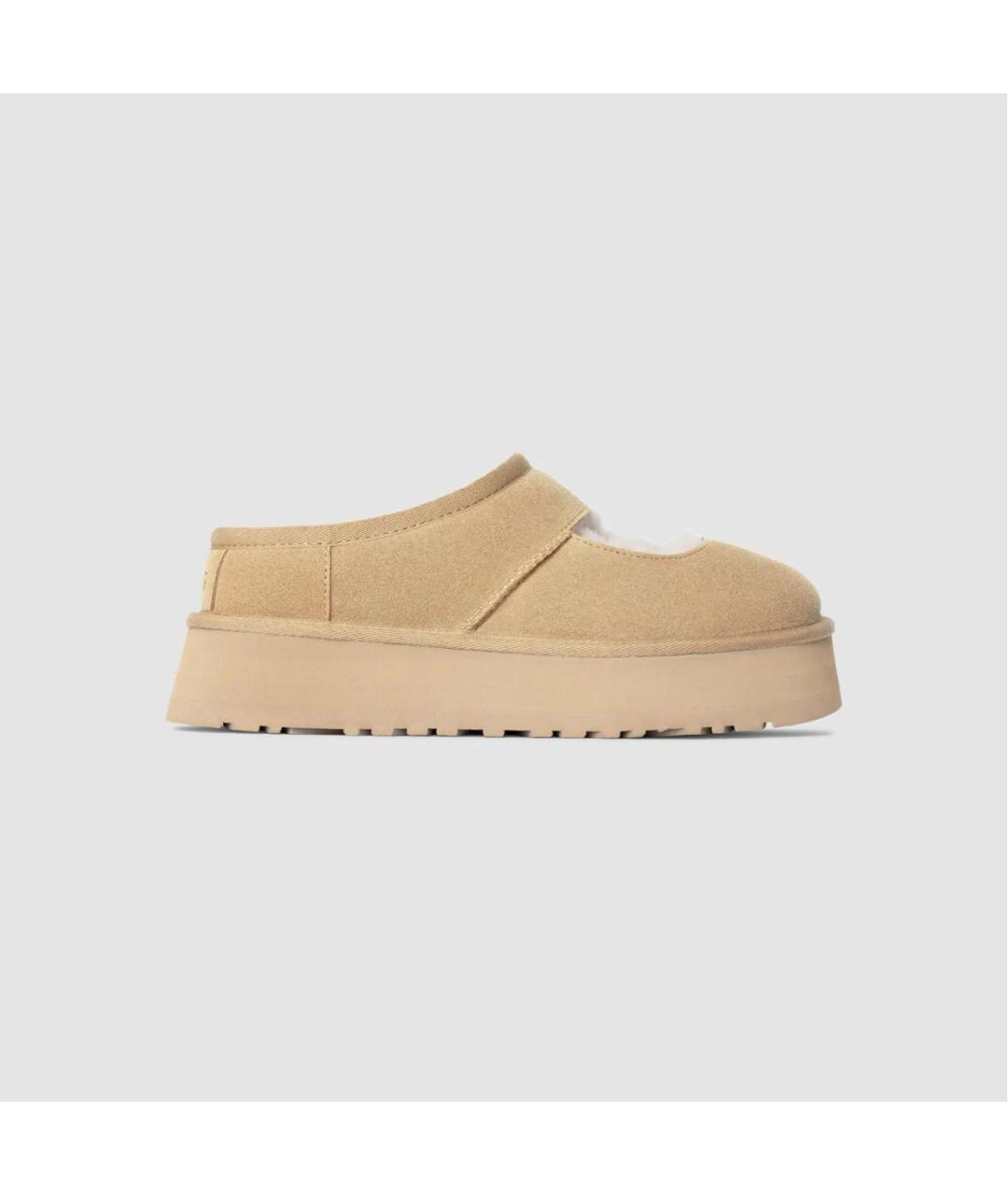 UGG AUSTRALIA Бежевые замшевые ботинки, фото 4