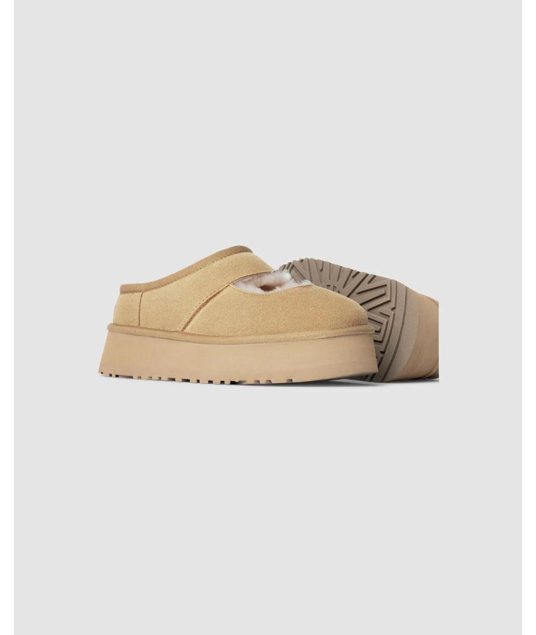 UGG AUSTRALIA Бежевые замшевые ботинки, фото 3
