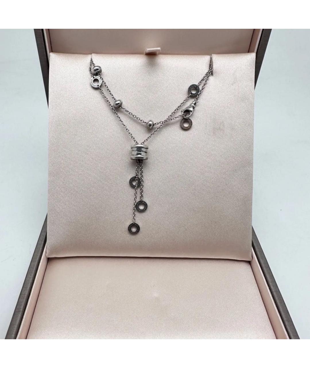 BVLGARI Серебряное колье из белого золота, фото 2