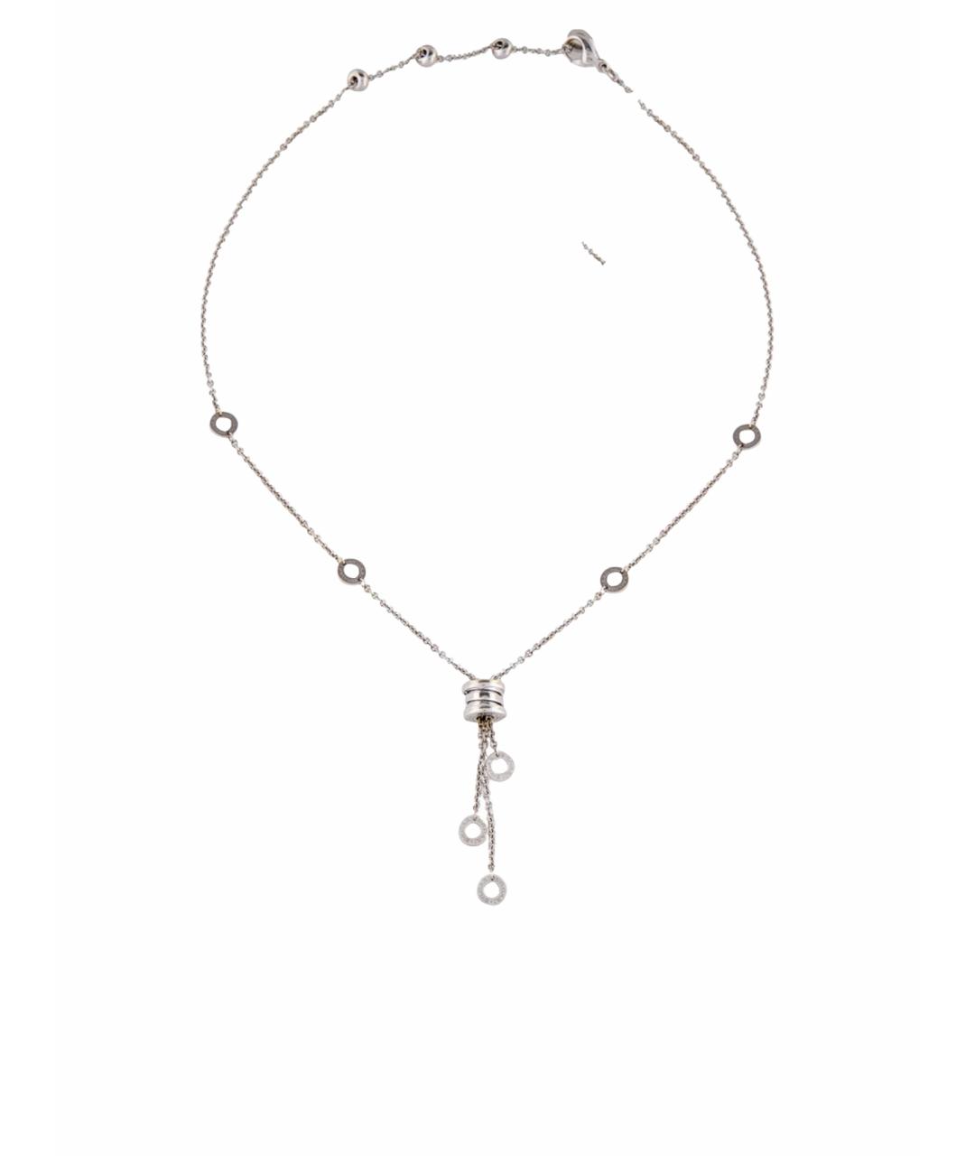 BVLGARI Серебряное колье из белого золота, фото 1