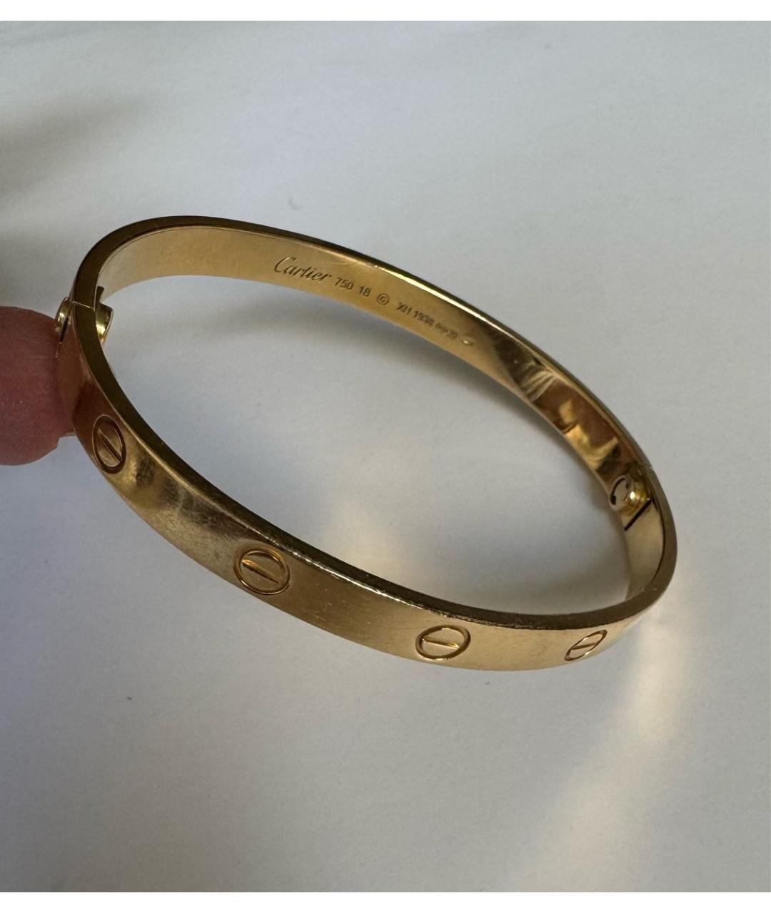 CARTIER Браслет из желтого золота, фото 5