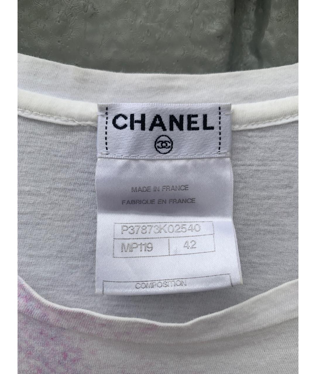 CHANEL Мульти хлопковая футболка, фото 6