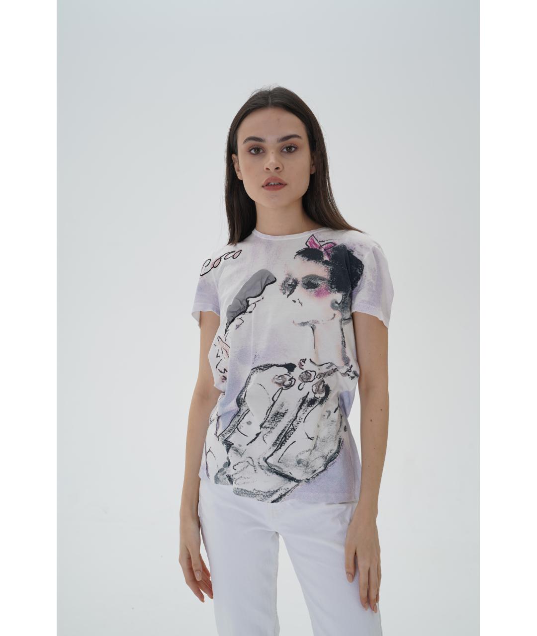 CHANEL Мульти хлопковая футболка, фото 2