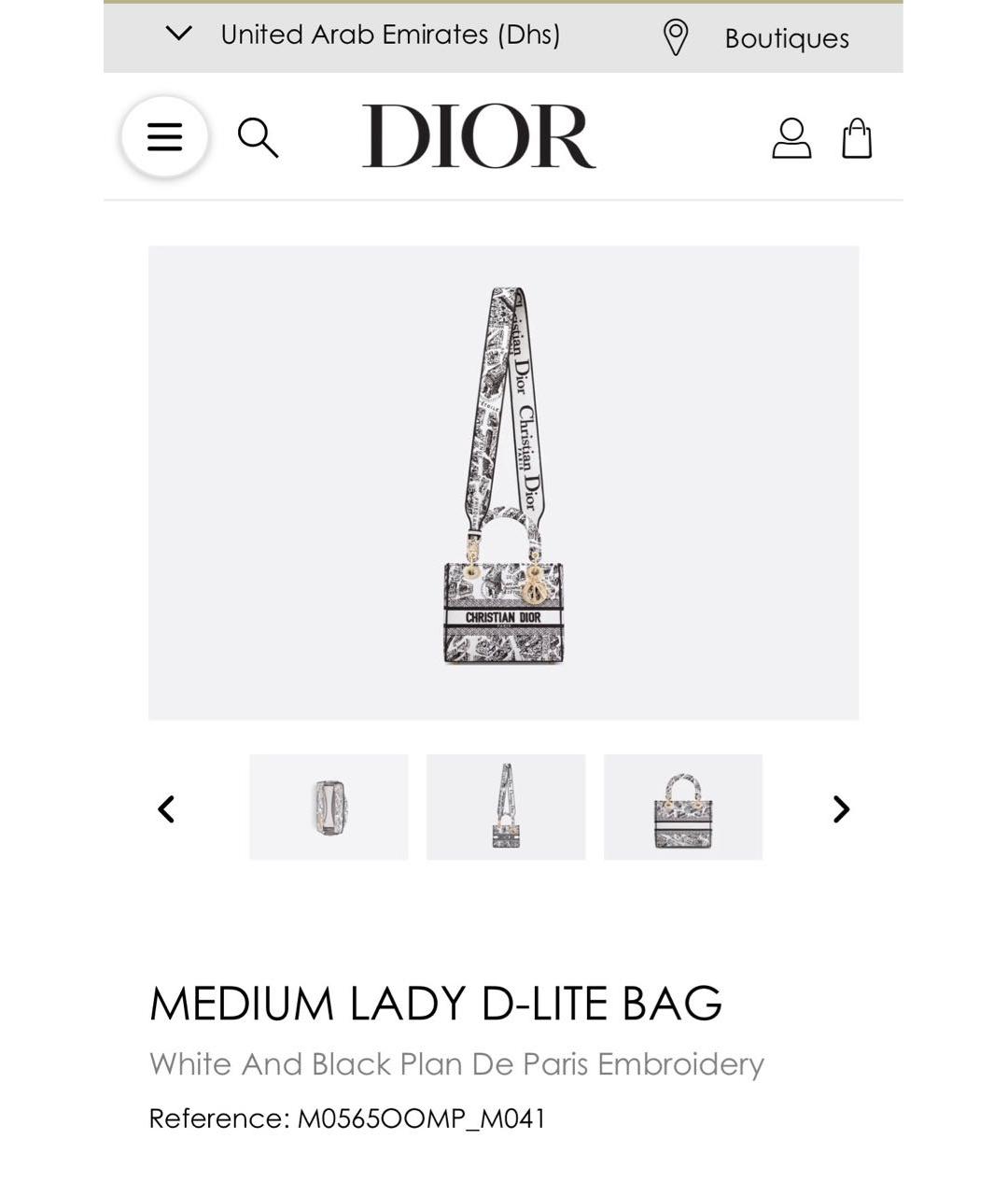 CHRISTIAN DIOR Белая хлопковая сумка с короткими ручками, фото 5