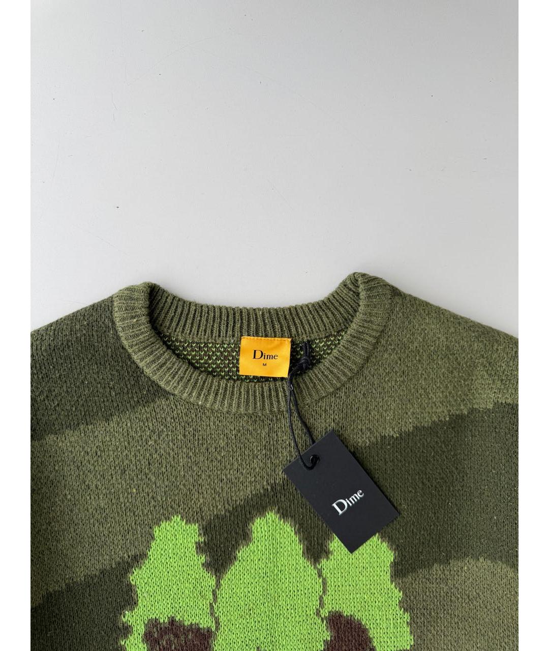 Dime Зеленый шерстяной джемпер / свитер, фото 5