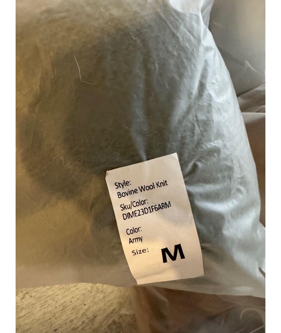 Dime Зеленый шерстяной джемпер / свитер, фото 6