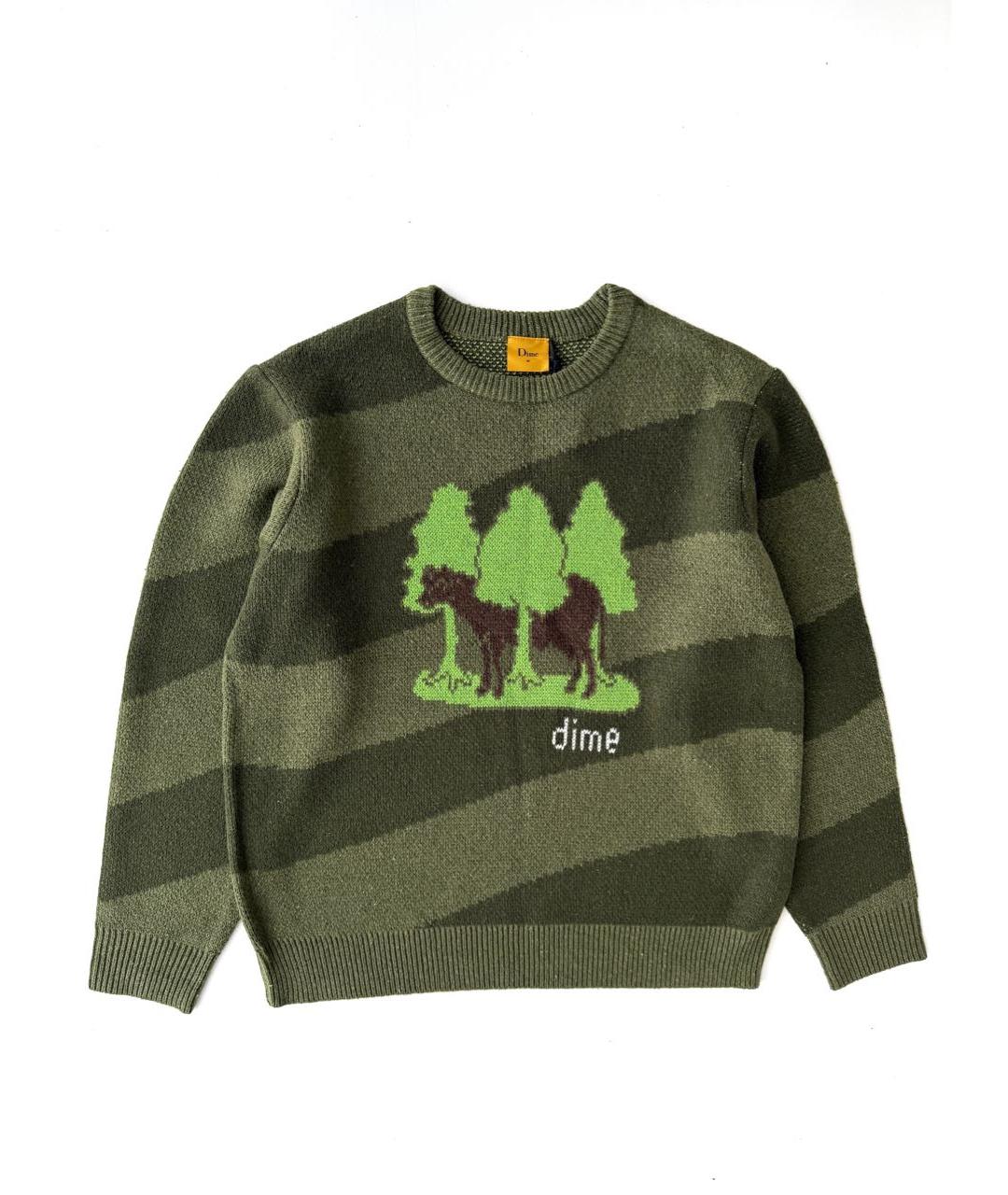 Dime Зеленый шерстяной джемпер / свитер, фото 7