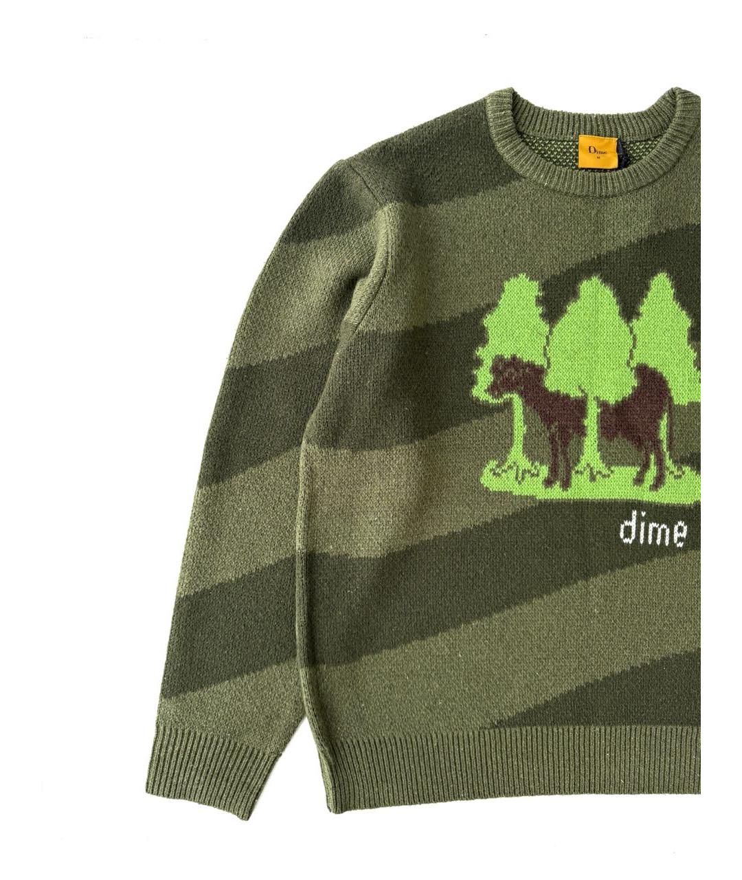 Dime Зеленый шерстяной джемпер / свитер, фото 3