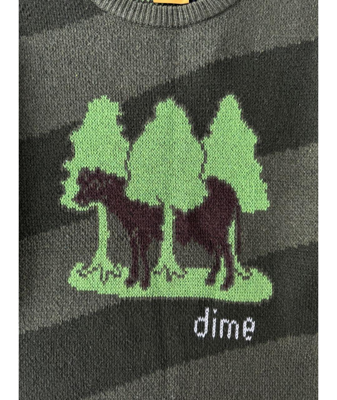 Dime Зеленый шерстяной джемпер / свитер, фото 4